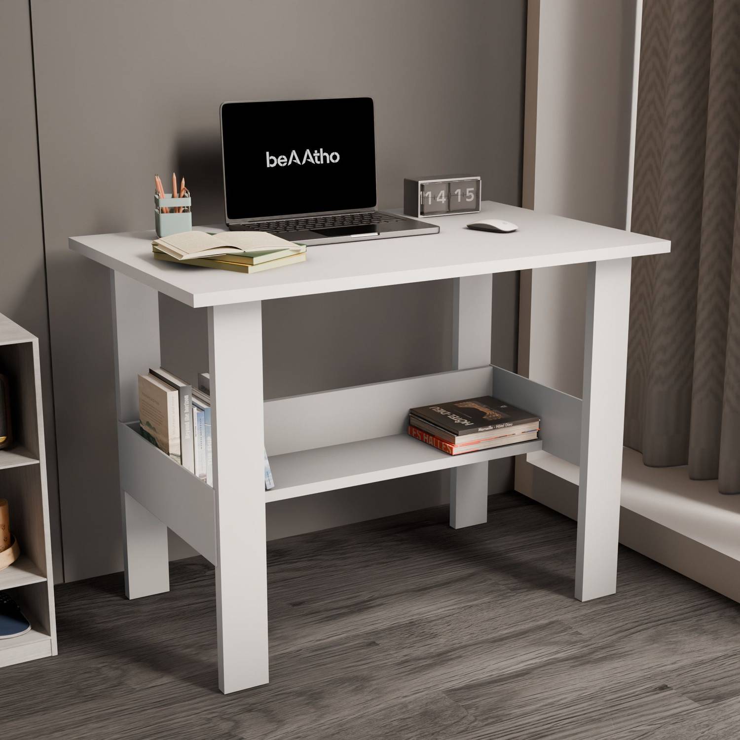 beaatho beAAtho Spectrum Desk Multipurpose Workstation for Home, Office, or Study, Engineered Wood Multipurpose Table