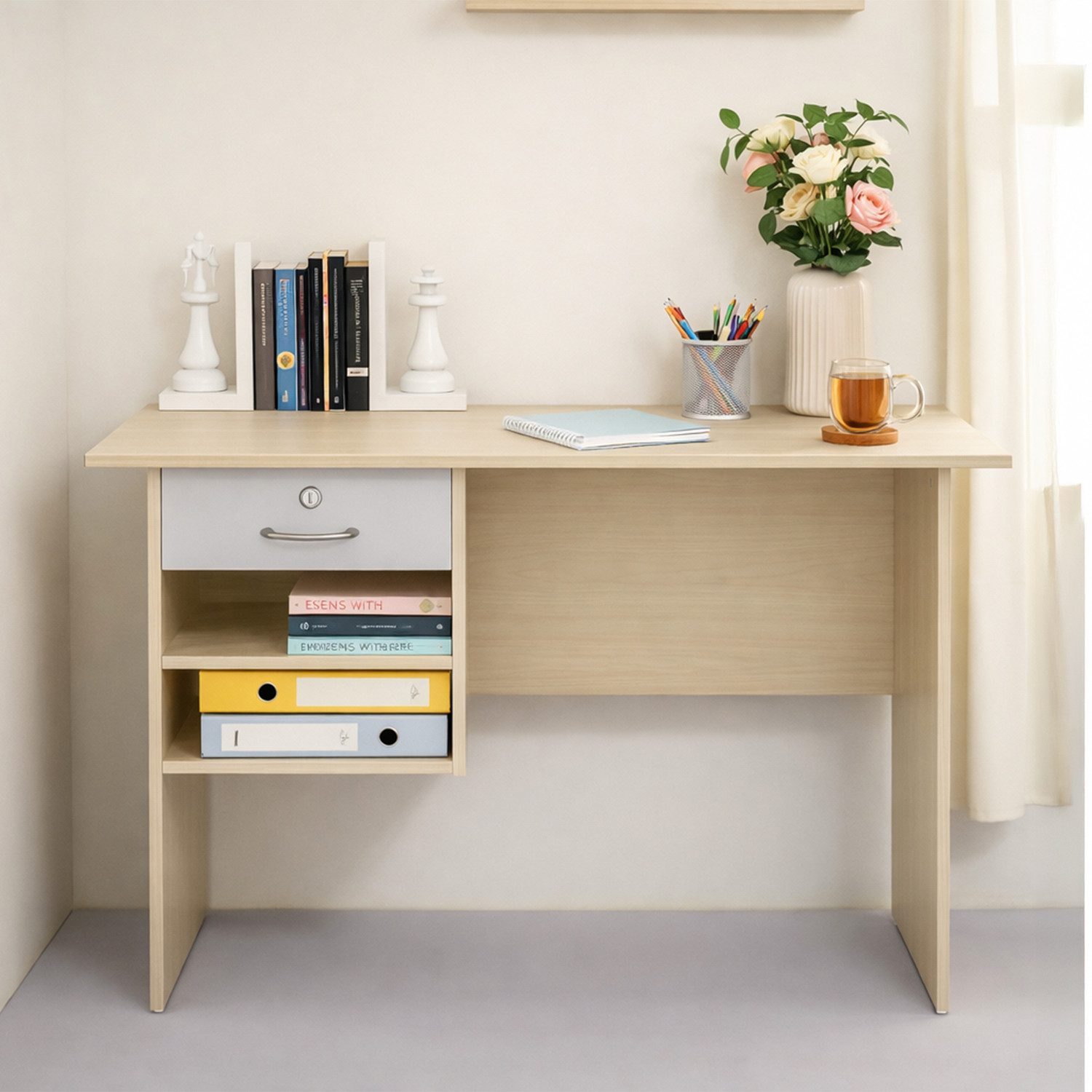 Image of GREEN SOUL Rhine Multipurpose Writing /Computer /Office Table|Ideal Desk for Home & Office Engineered Wood Study Table