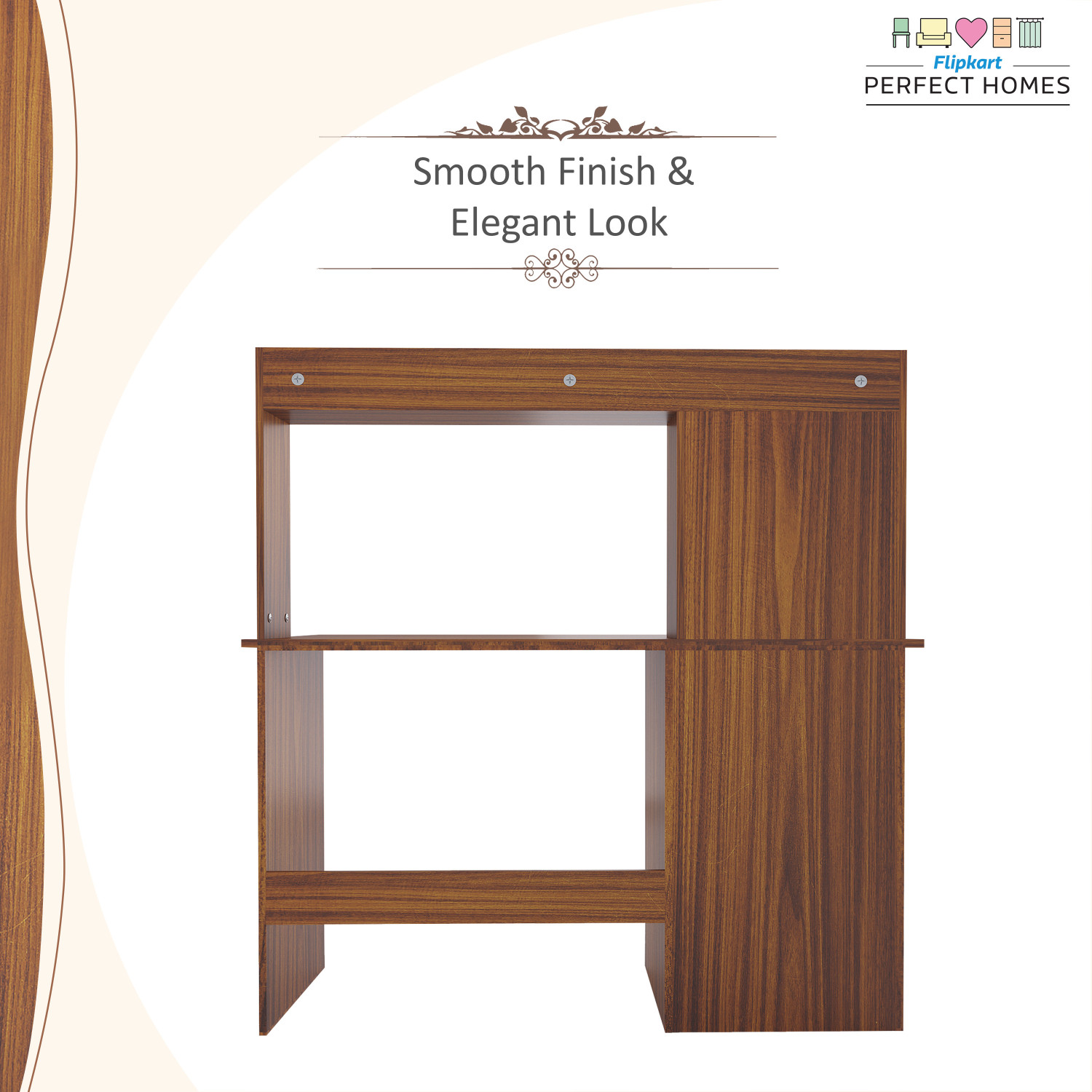 Image of Flipkart Perfect Homes Kronos Engineered Wood Study Table