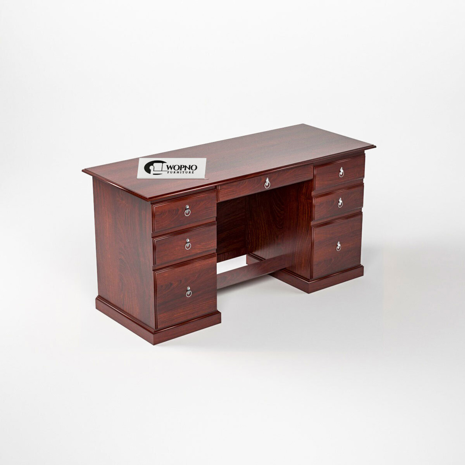 Image of Wopno Furniture Sheesham Wooden Study Table & Desk with Drawer for Home and Office Solid Wood Study Table