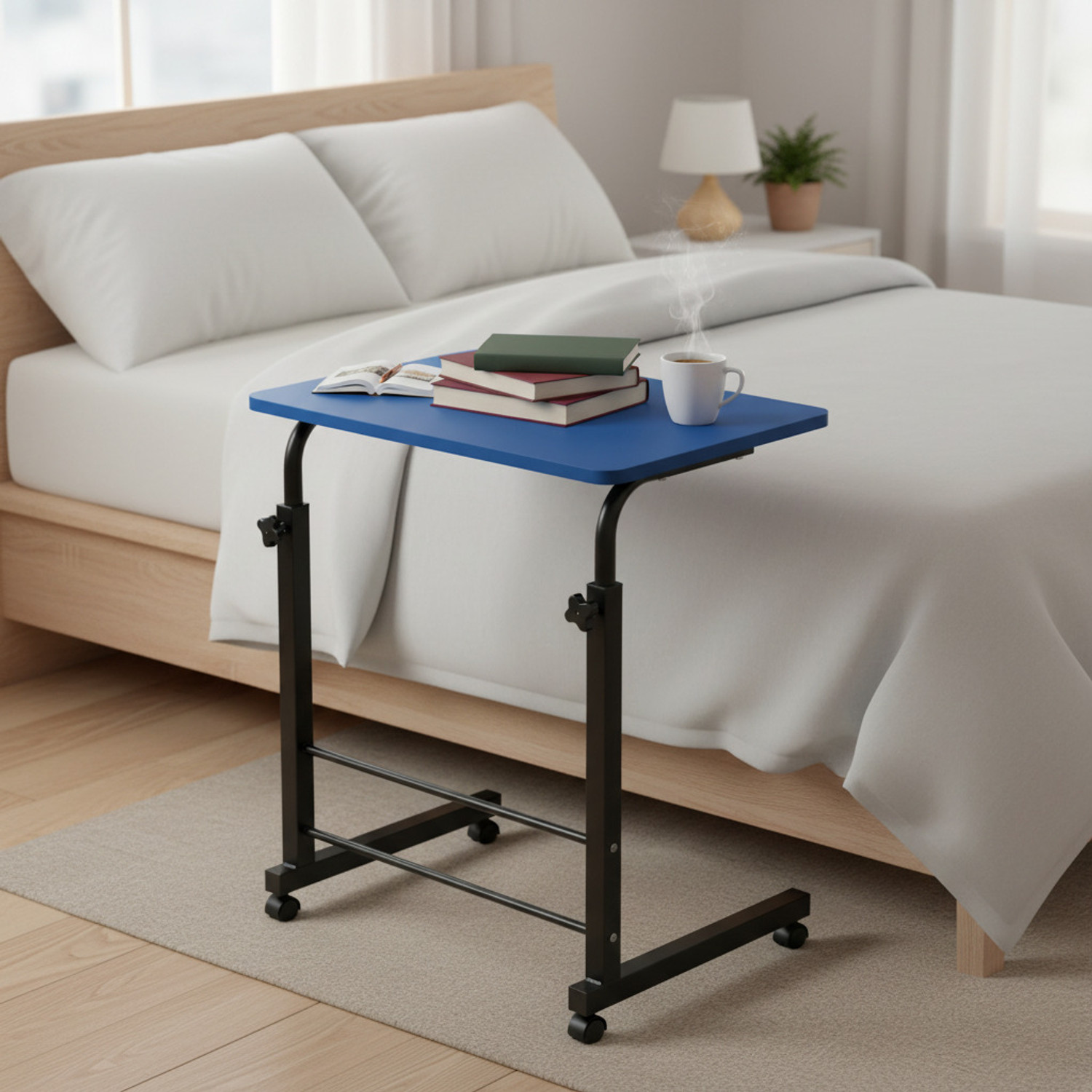 Image of Oorja Multipurpose Adjustable Study Table / Laptop Table for Kids and Adult, Wood Portable Laptop Table