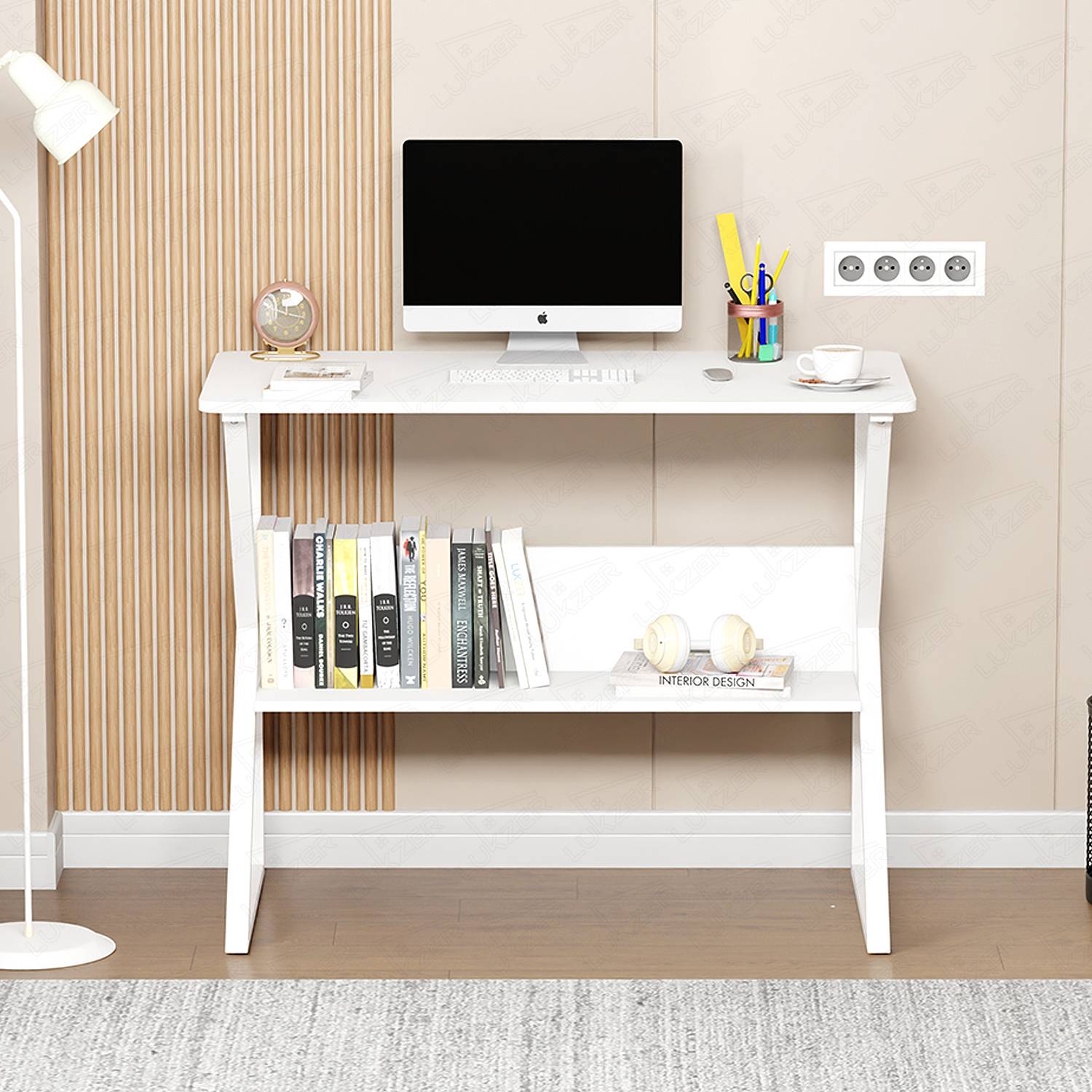 LUKZER Multipurpose Study Table with Bookshelf (MST-001) - Image 5