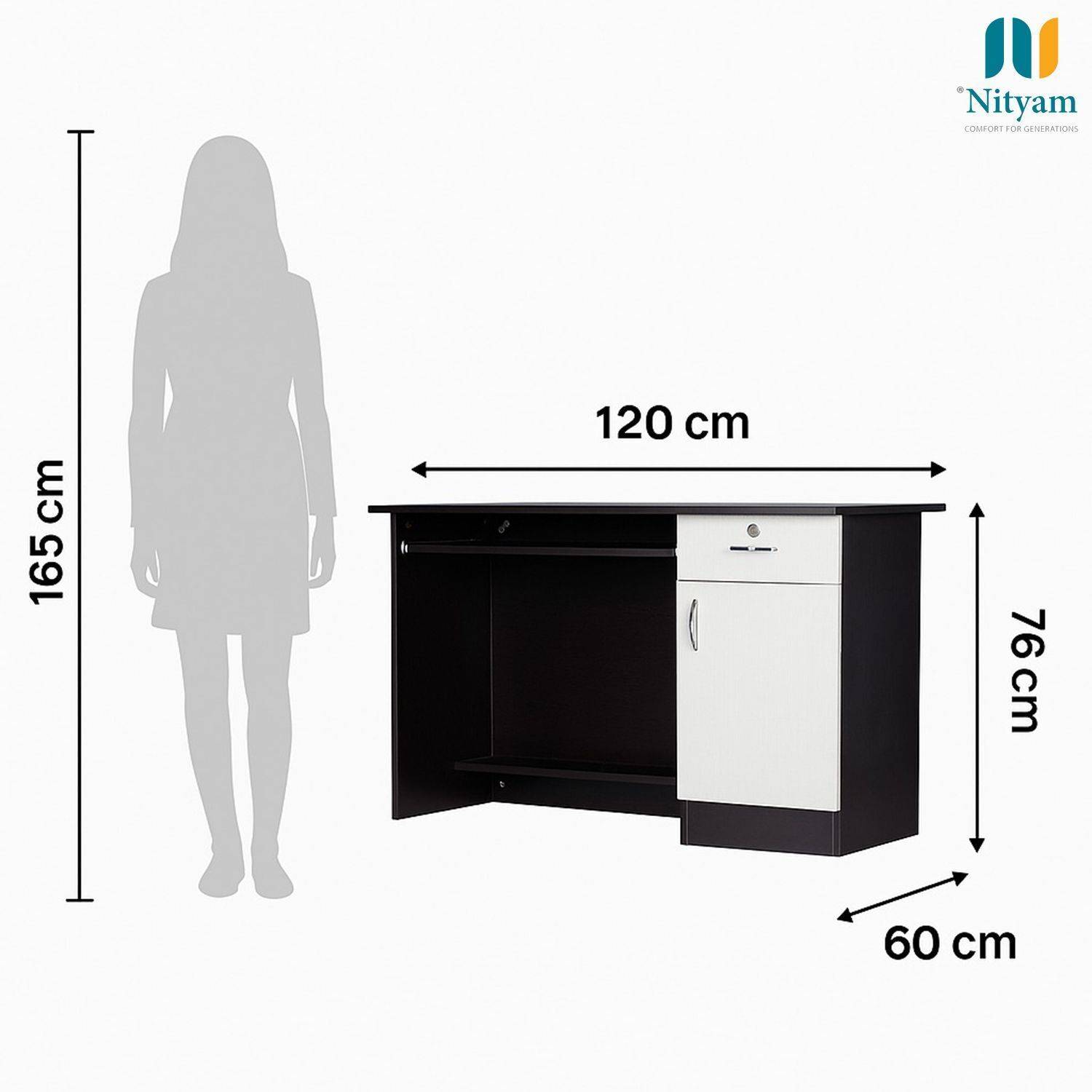 NITYAM Premium Quality Computer Table - Image 3