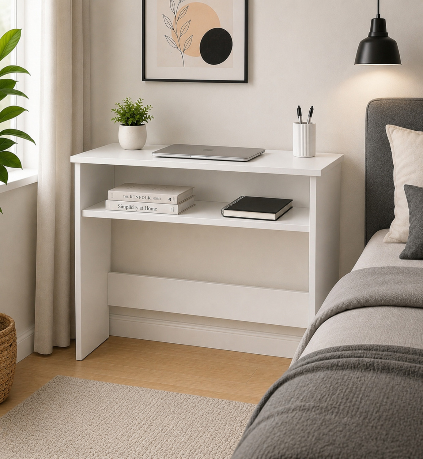 Image of Flipkart Perfect Homes Modern Study Table | Workstation Desk | Office Computer Table with Storage Engineered Wood Study Table