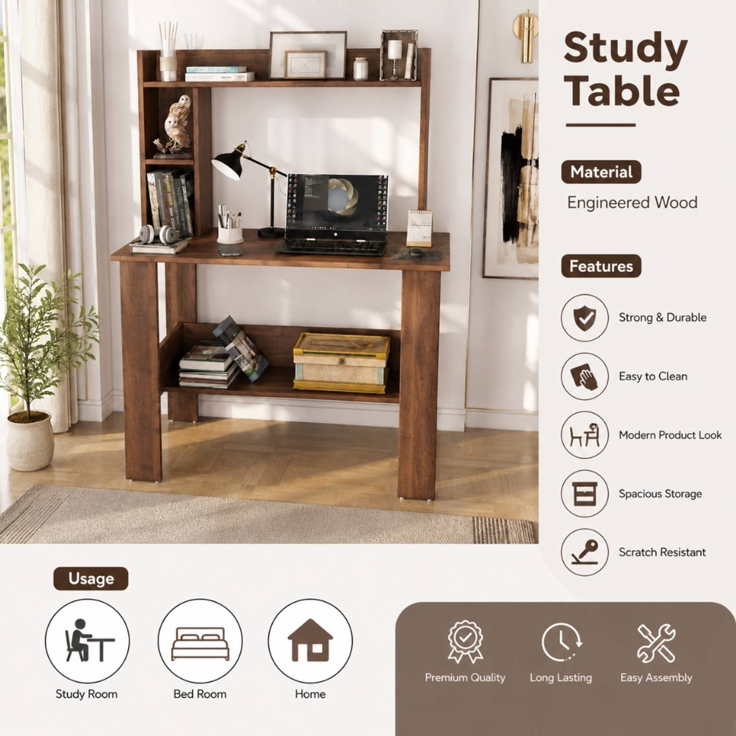 Flipkart Perfect Homes Multipurpose Study Desk - Image 5