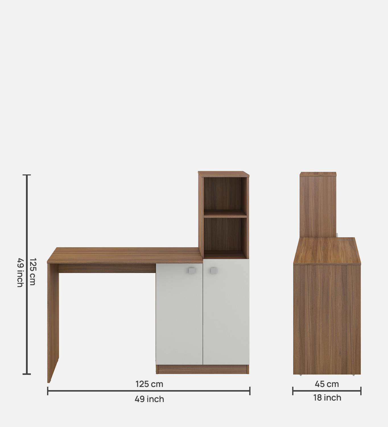 Image of A GLOBIA CREATIONS Divine Engineered Wood Study Table