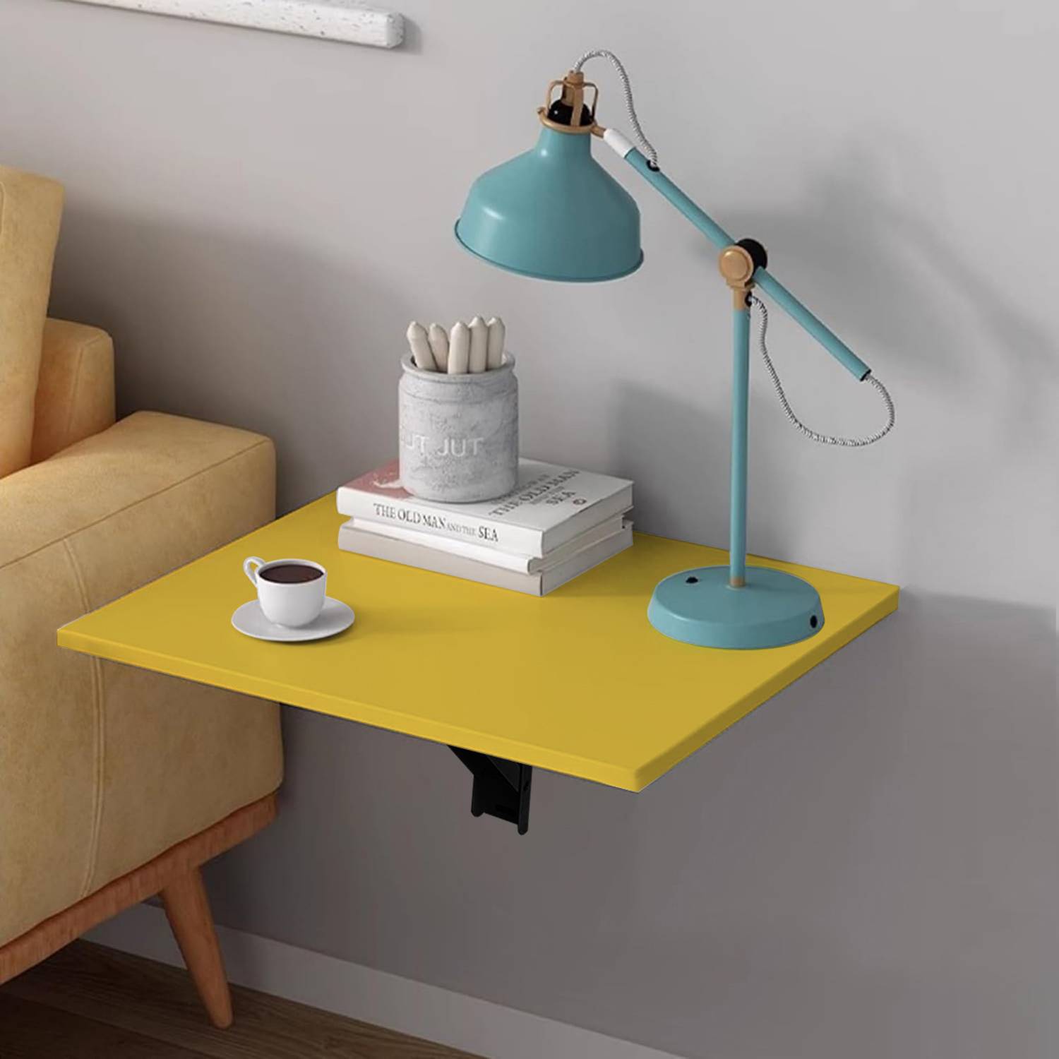 Torche Wooden Wall Mounted Folding Coffee and Tea Table & Bed Sid