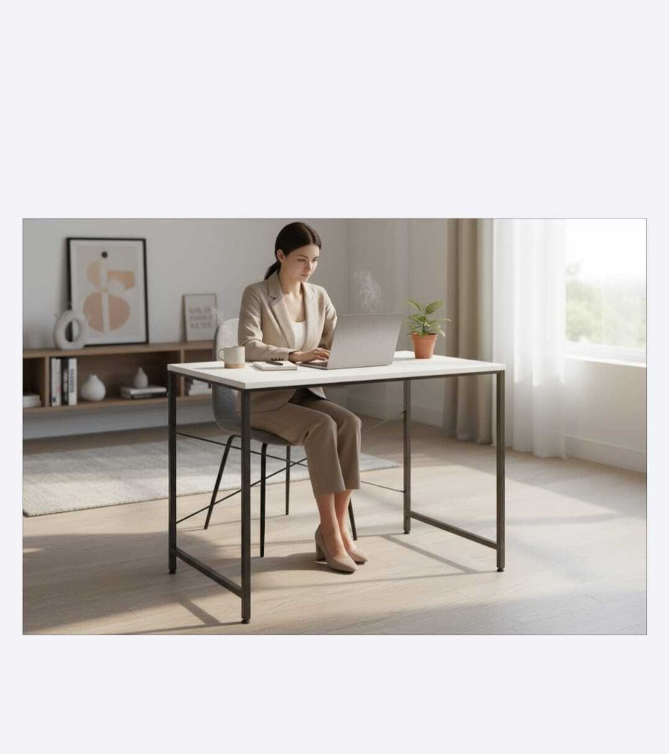 Image of SD STANDALONE Modern Office Desk & Study Table | Century Engineered Wood |for Home Engineered Wood Multipurpose Table
