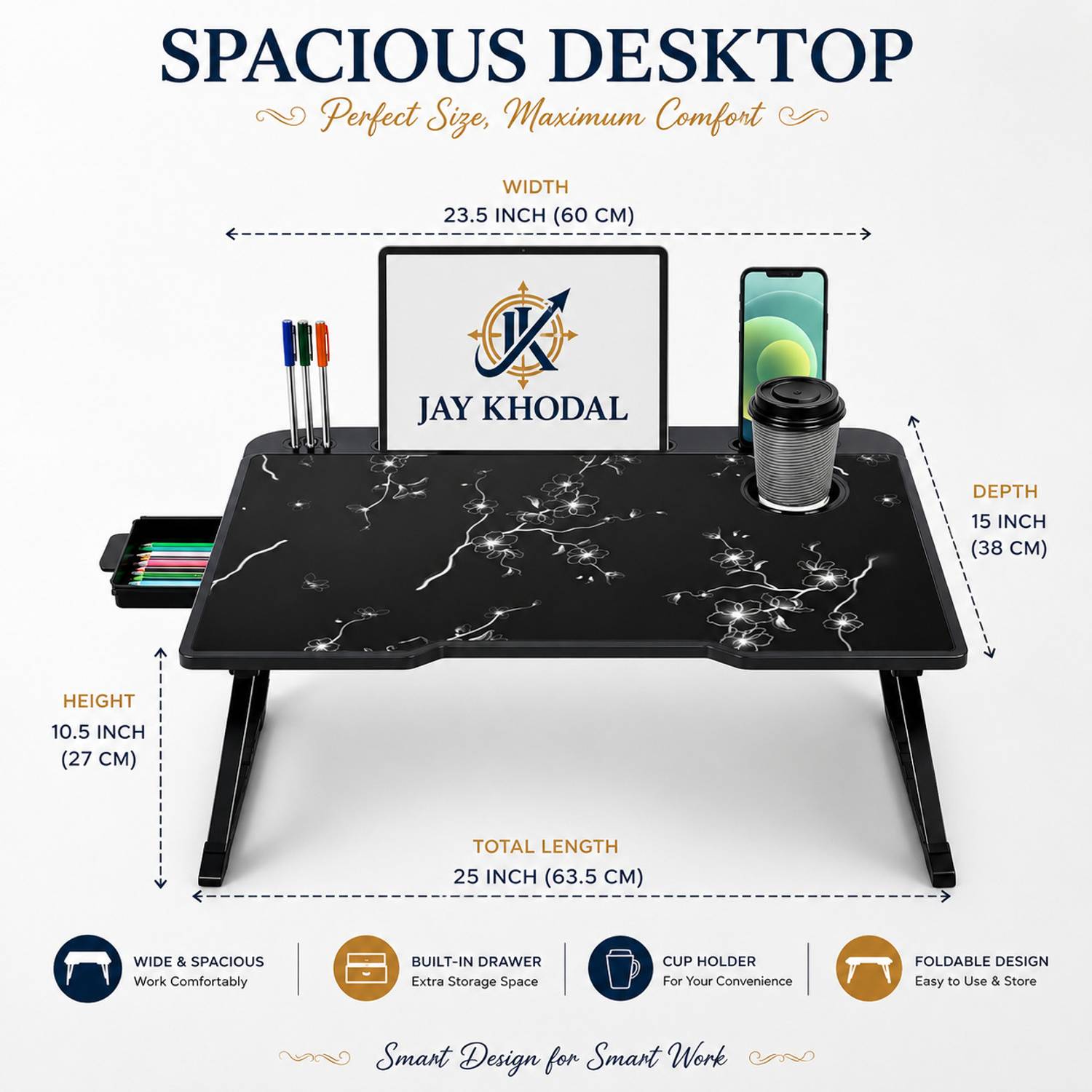 जय खोदल Solid Wood Study Table - Image 2