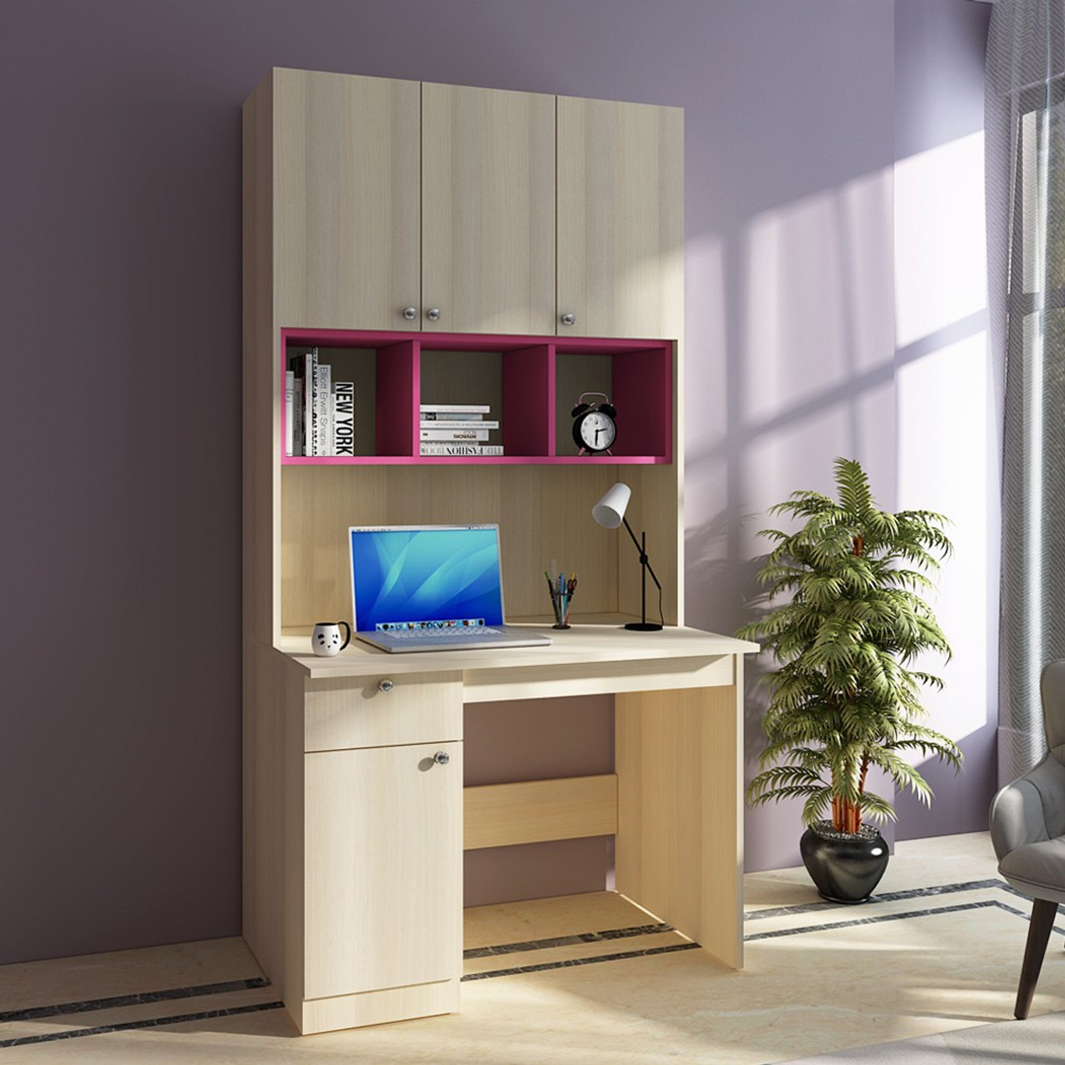 Image of Woodbuzz Engineered Wood Office Table