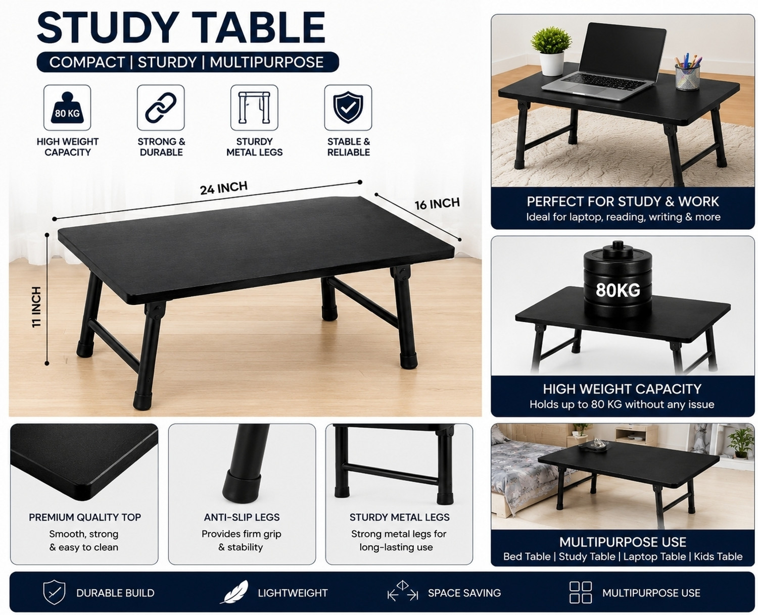 Image of Silverking Engineered Wood Study Table