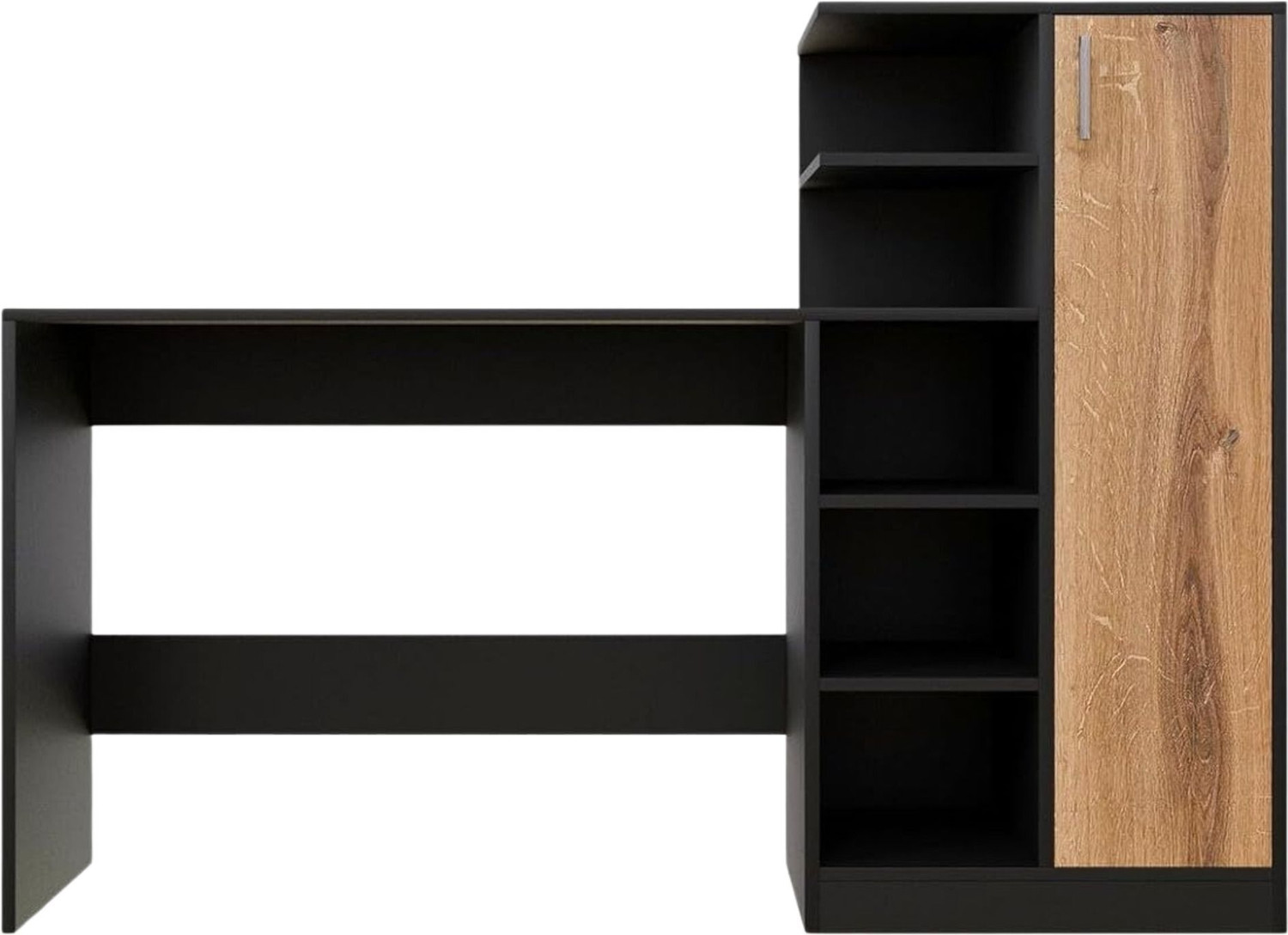 Image of Arizen Multipurpose Desk for office, Study With Book Storage Engineered Wood Multipurpose Table