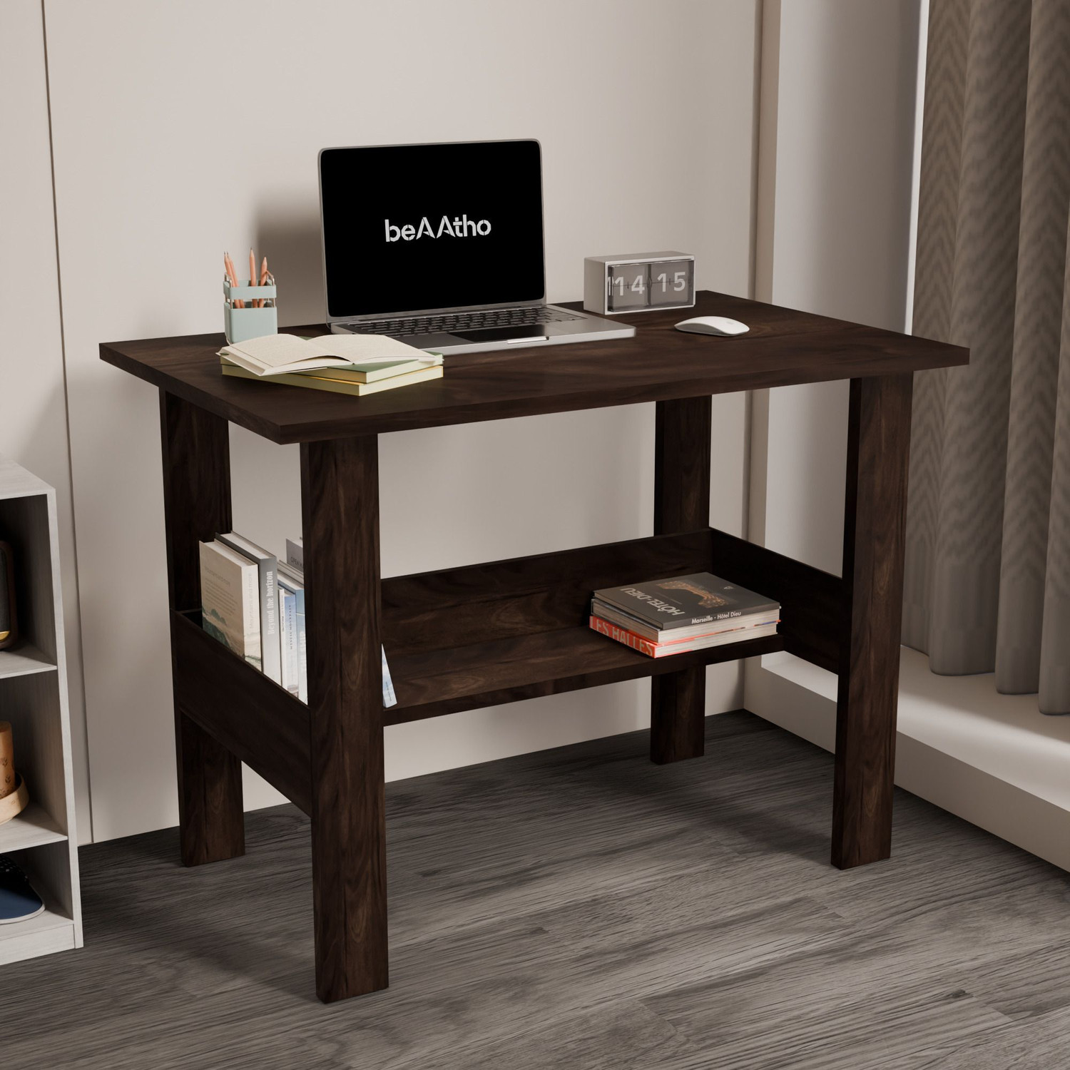 Image of beaatho beAAtho Spectrum Desk Multipurpose Workstation for Home, Office, or Study, Engineered Wood Multipurpose Table