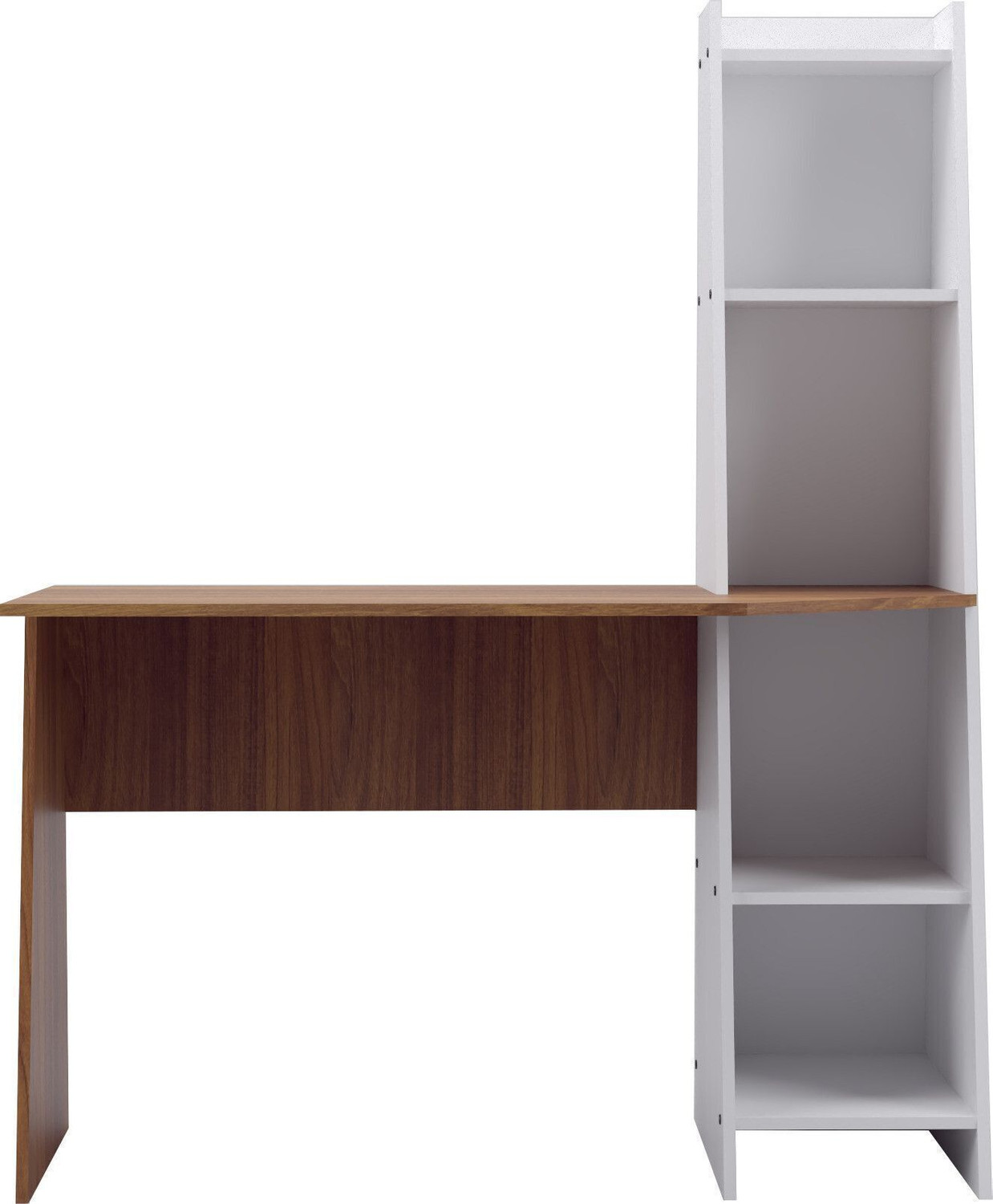 Image of neuspace Neuton Study Table with Additional Storage Bookshelf | Computer Table Engineered Wood Multipurpose Table