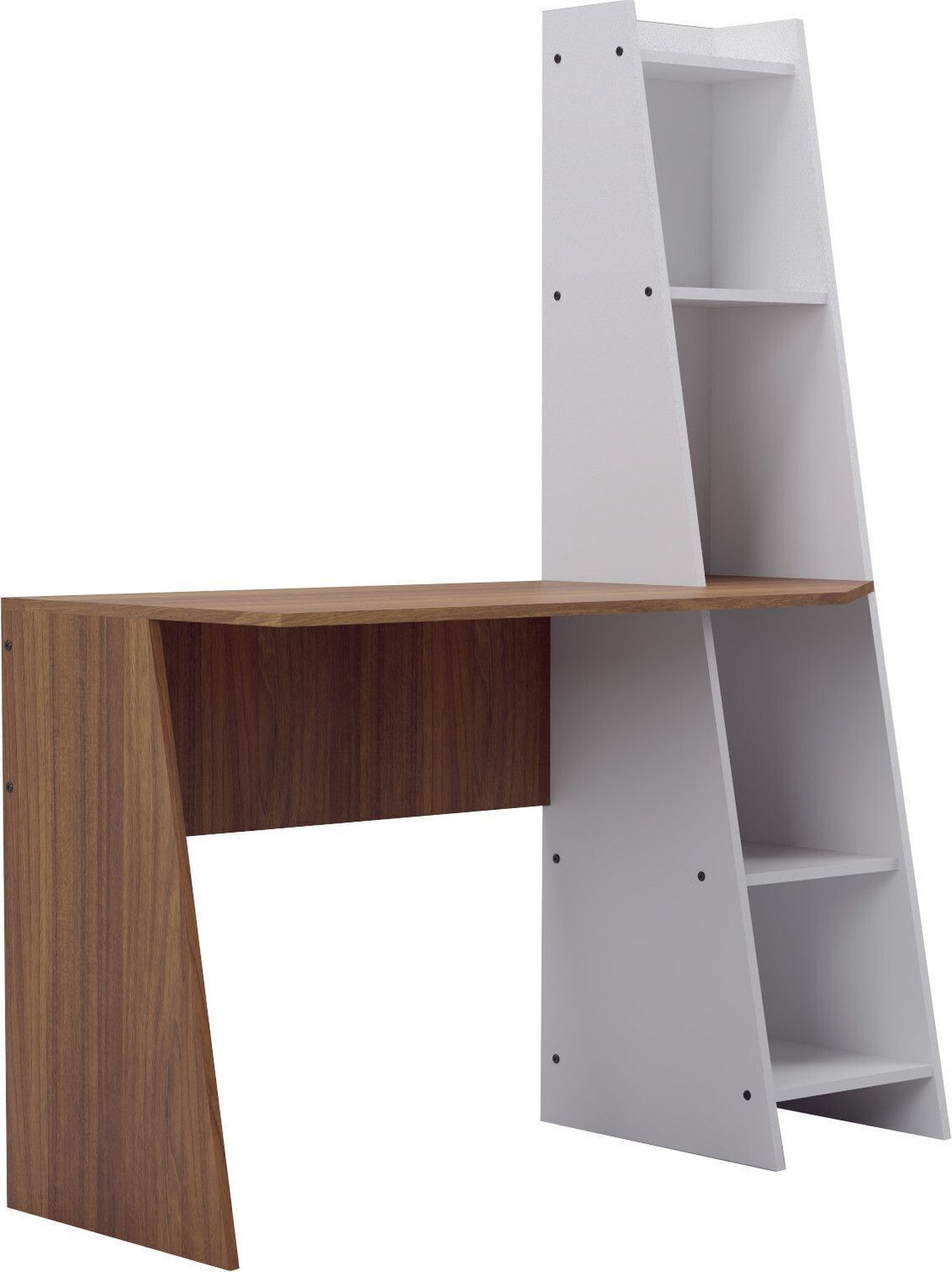 Image of neuspace Neuton Study Table with Additional Storage Bookshelf | Computer Table Engineered Wood Multipurpose Table