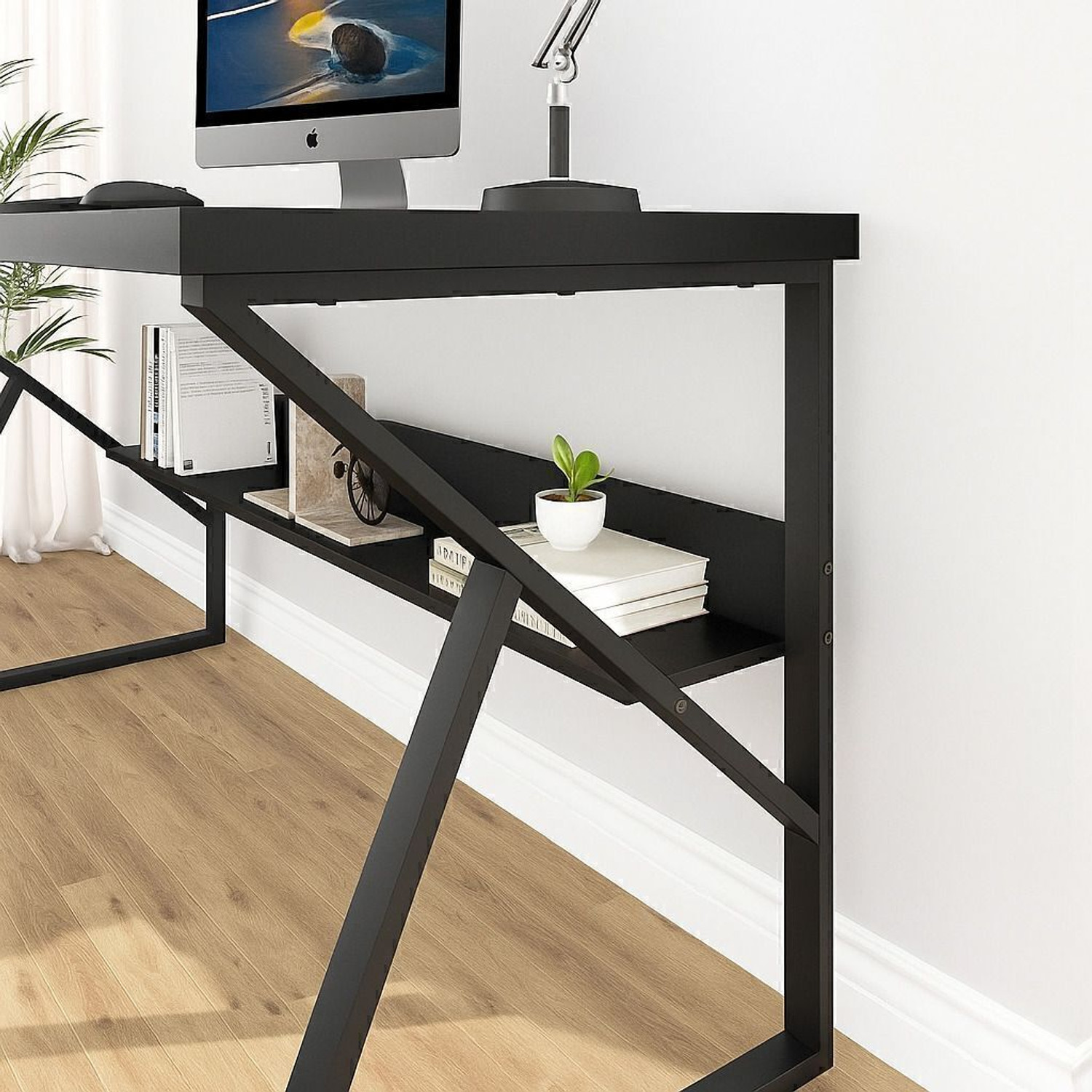 Image of House Of Akasha Study Table for Home Office Desk With Space Gaming Desk(L*100 H*75 B*60 Cms) Engineered Wood Multipurpose Table