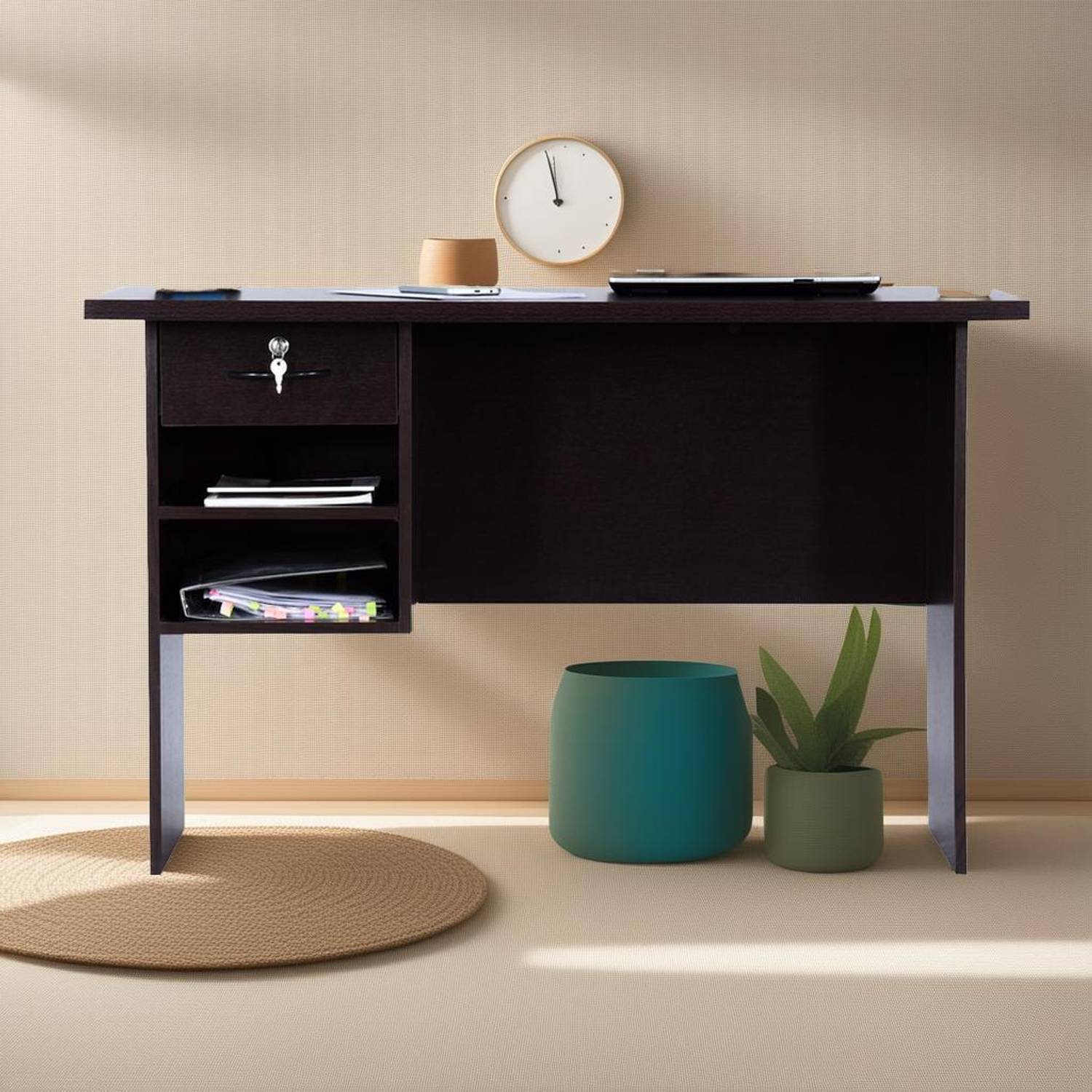 DeckUp Giona Engineered Wood Office Table Price in India - Buy