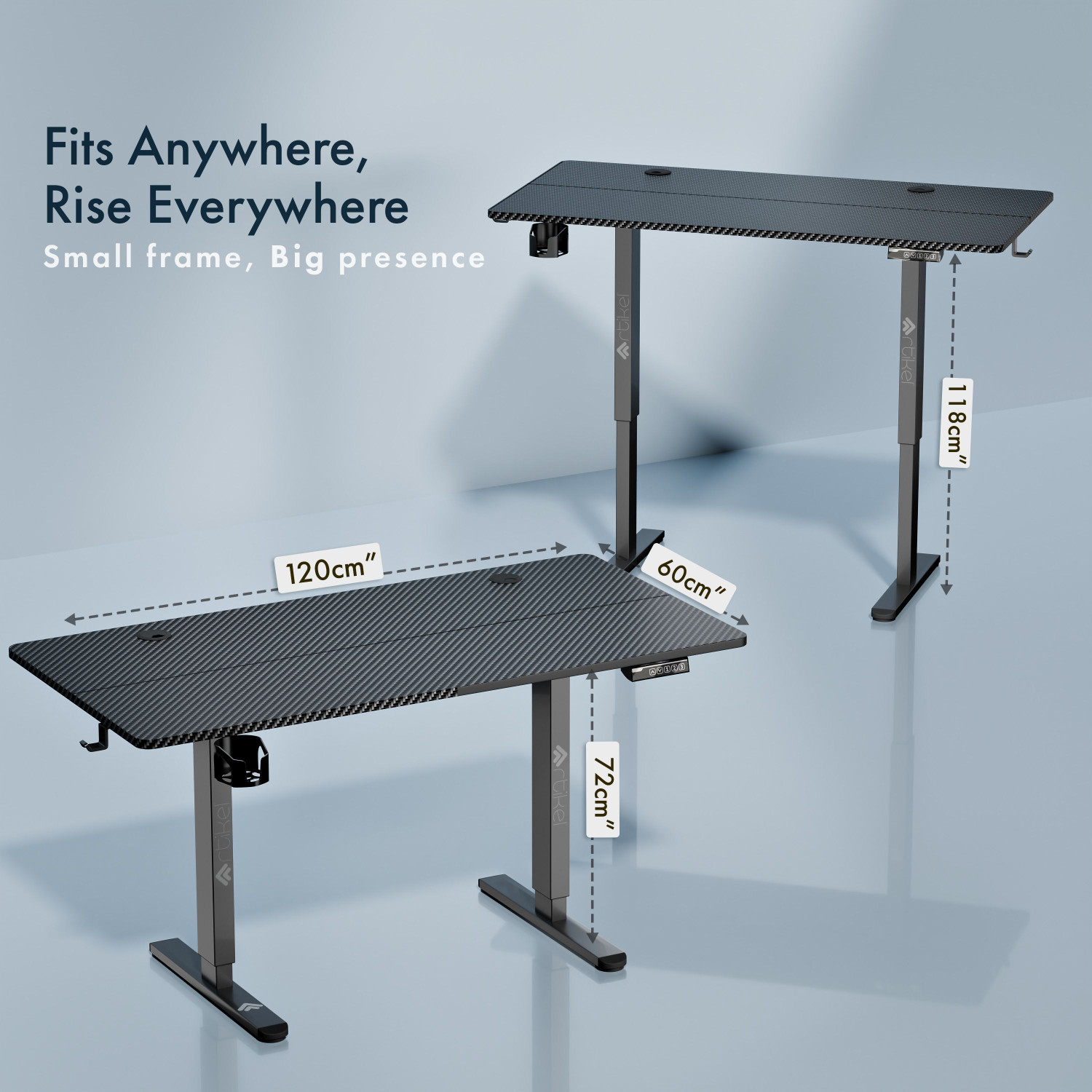 Image of Artikel Eco Electric Height Adjustable Table Sit Stand Desk Home & Office Workspace Engineered Wood Multipurpose Table