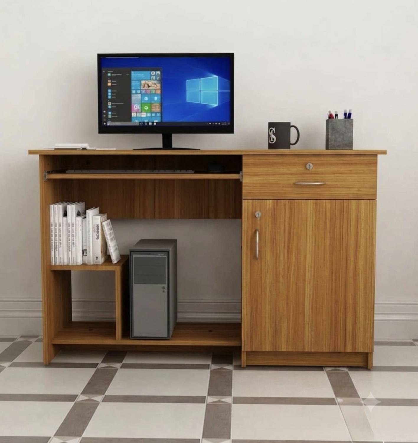 PPJ CRAFT Engineered Wood Computer Desk - Image 1