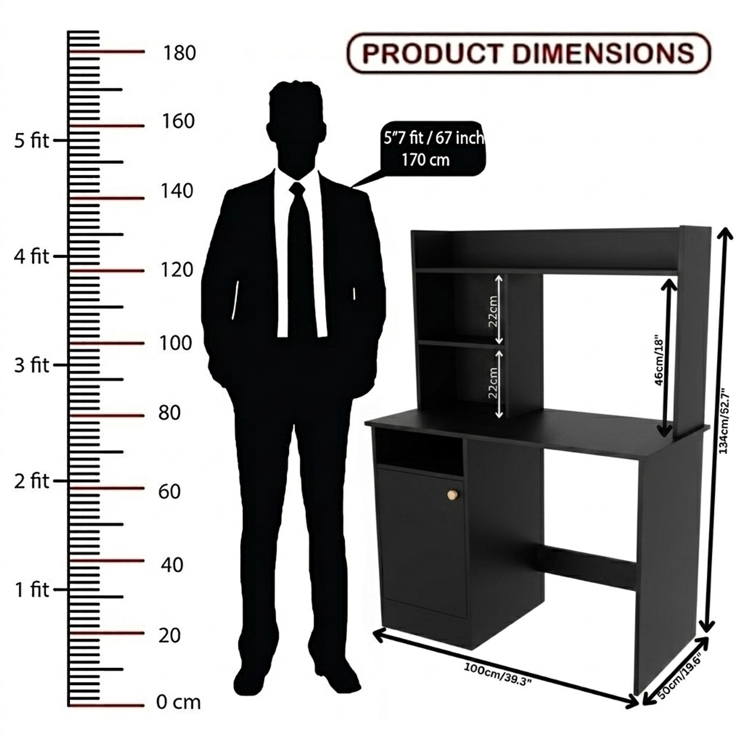 Image of Flipkart Perfect Homes Portable Workstation Computer Desk with Storage, For Office, Home Engineered Wood Computer Desk