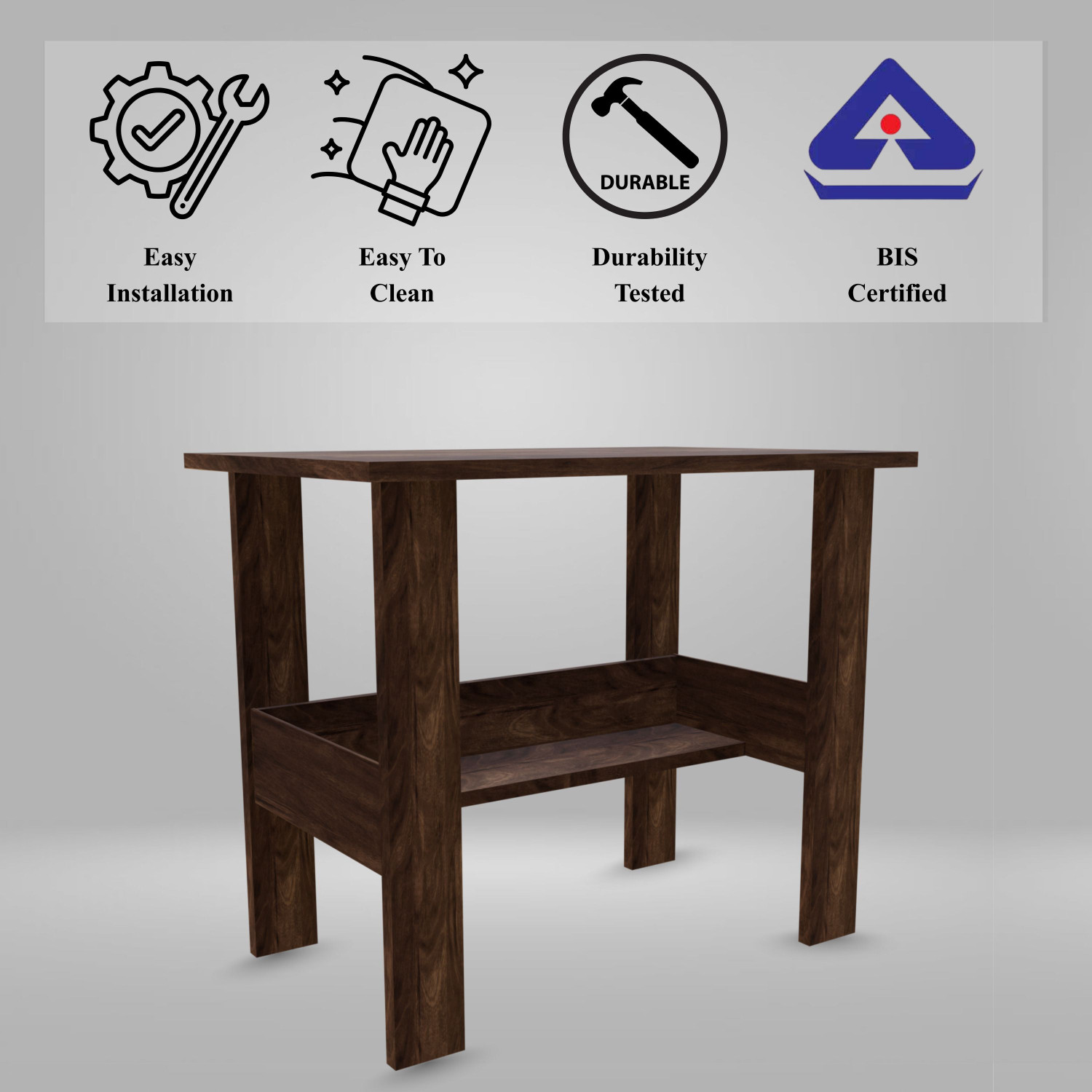 Image of beaatho beAAtho Spectrum Desk Multipurpose Workstation for Home, Office, or Study, Engineered Wood Multipurpose Table