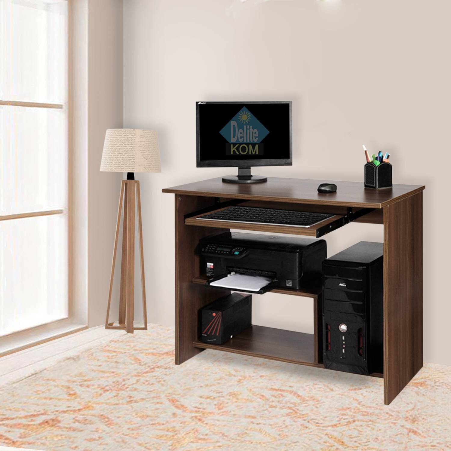 Delite Kom Melanza Engineered Wood Computer Desk