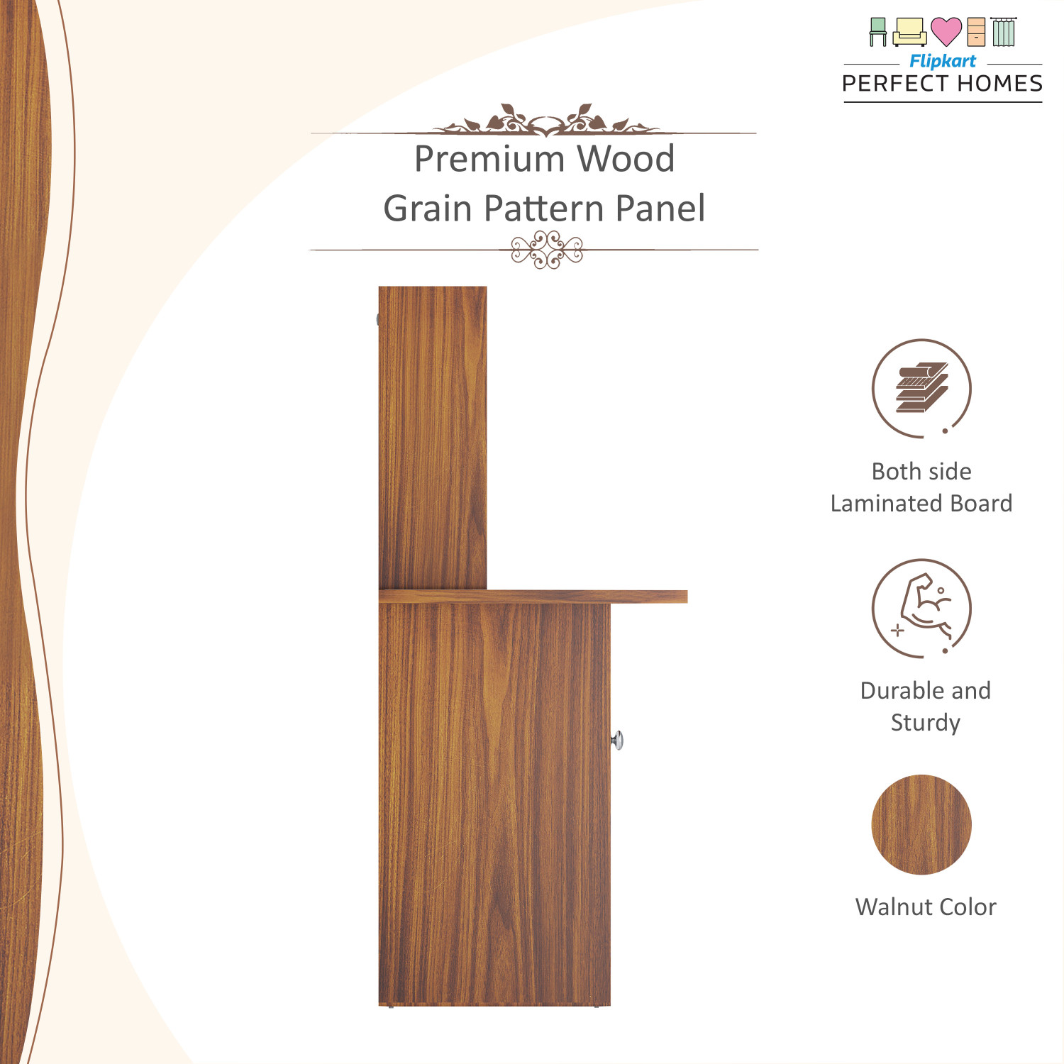 Image of Flipkart Perfect Homes Kronos Engineered Wood Study Table