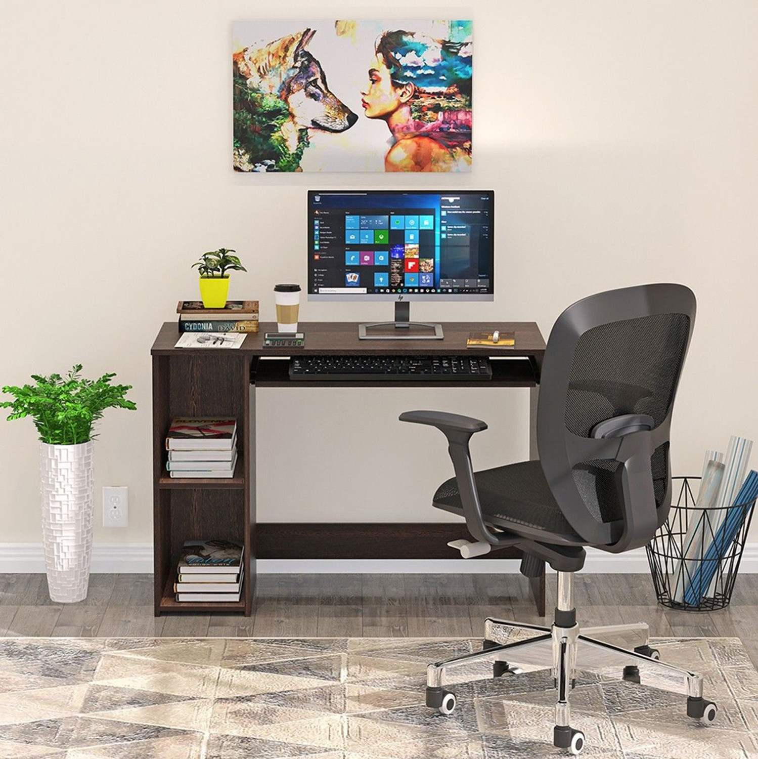 Image of BLUEWUD Mallium Engineered Wood Study Table