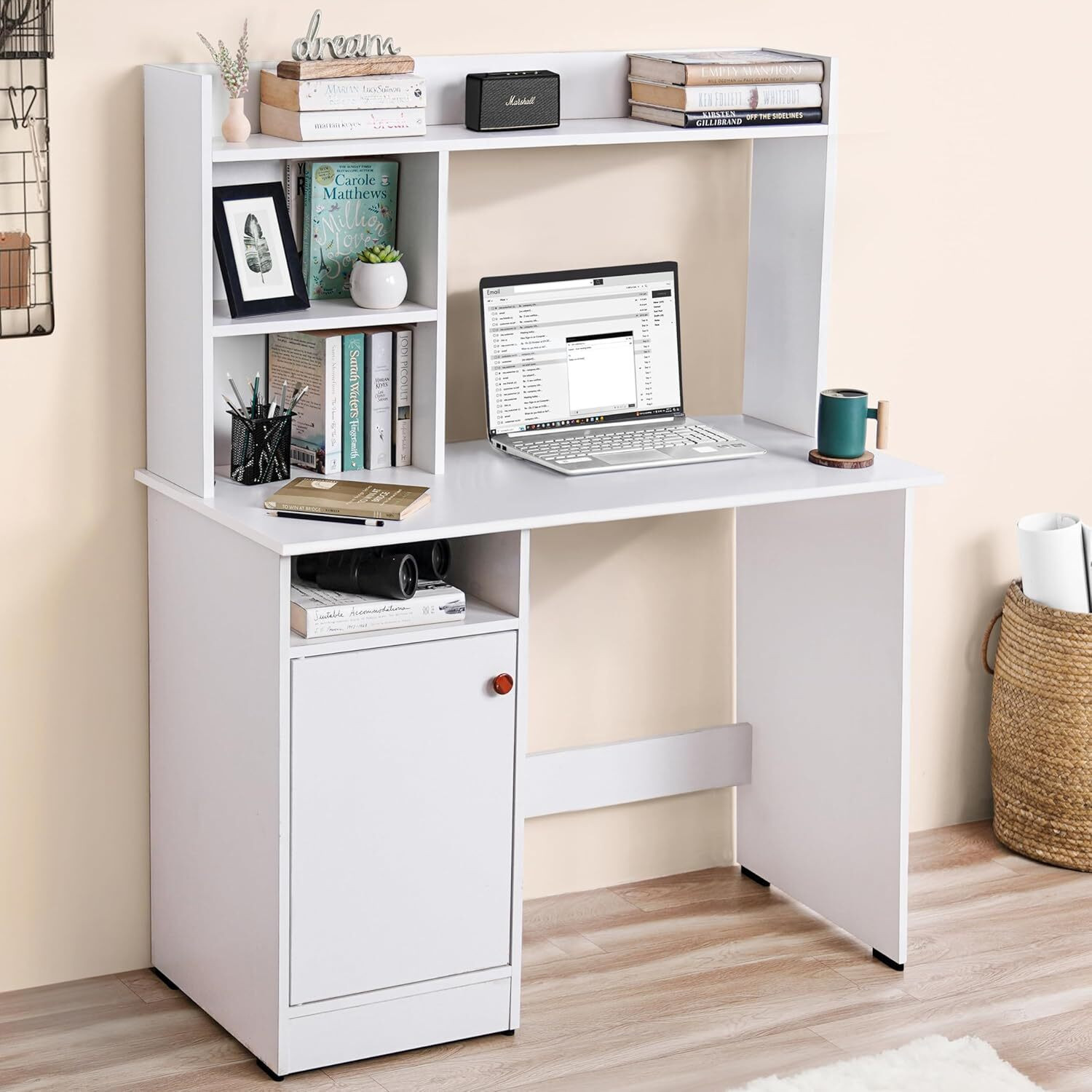Image of Flipkart Perfect Homes Engineered Wood Multipurpose Table (Free Standing, Finish Color - White Finish, DIY(Do-It-Yourself))