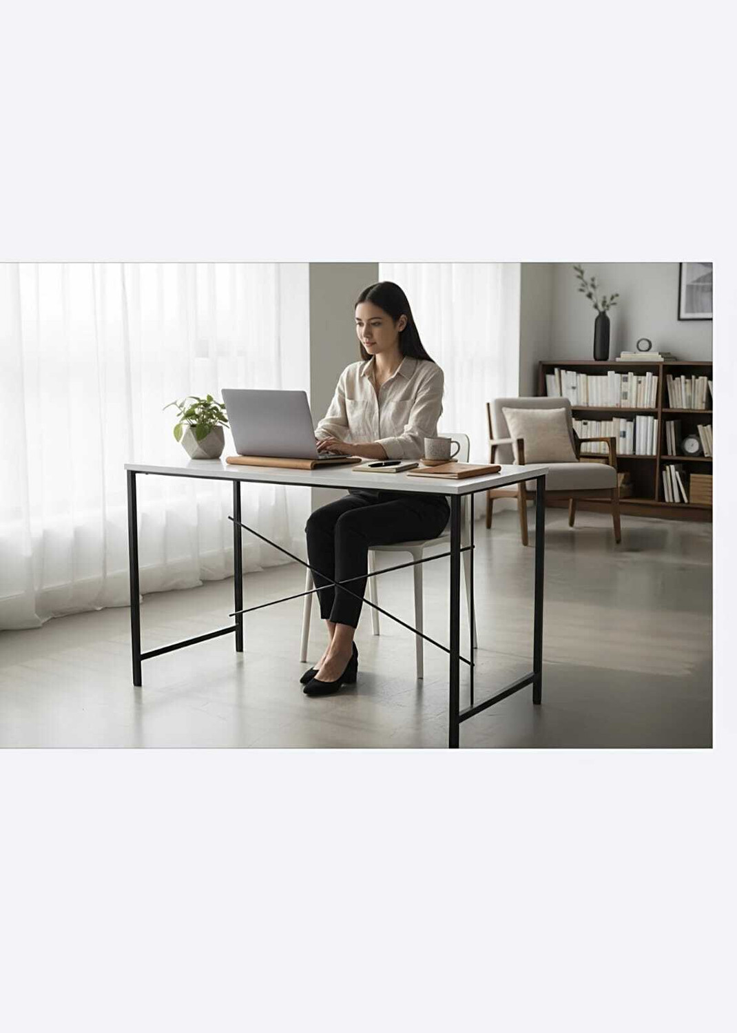 Image of SD STANDALONE Modern Office Desk & Study Table | Century Engineered Wood |for Home Engineered Wood Multipurpose Table