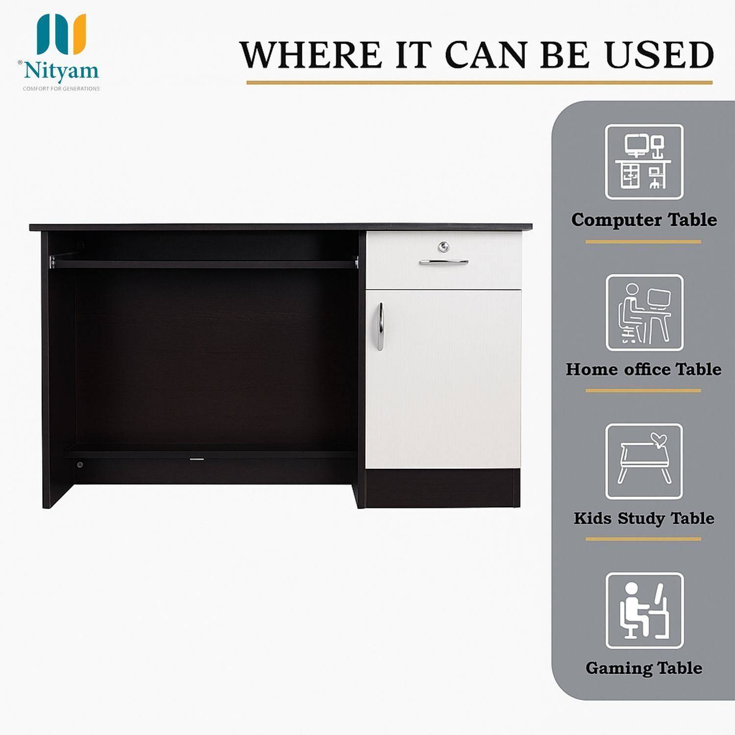 NITYAM Premium Quality Computer Table - Image 5