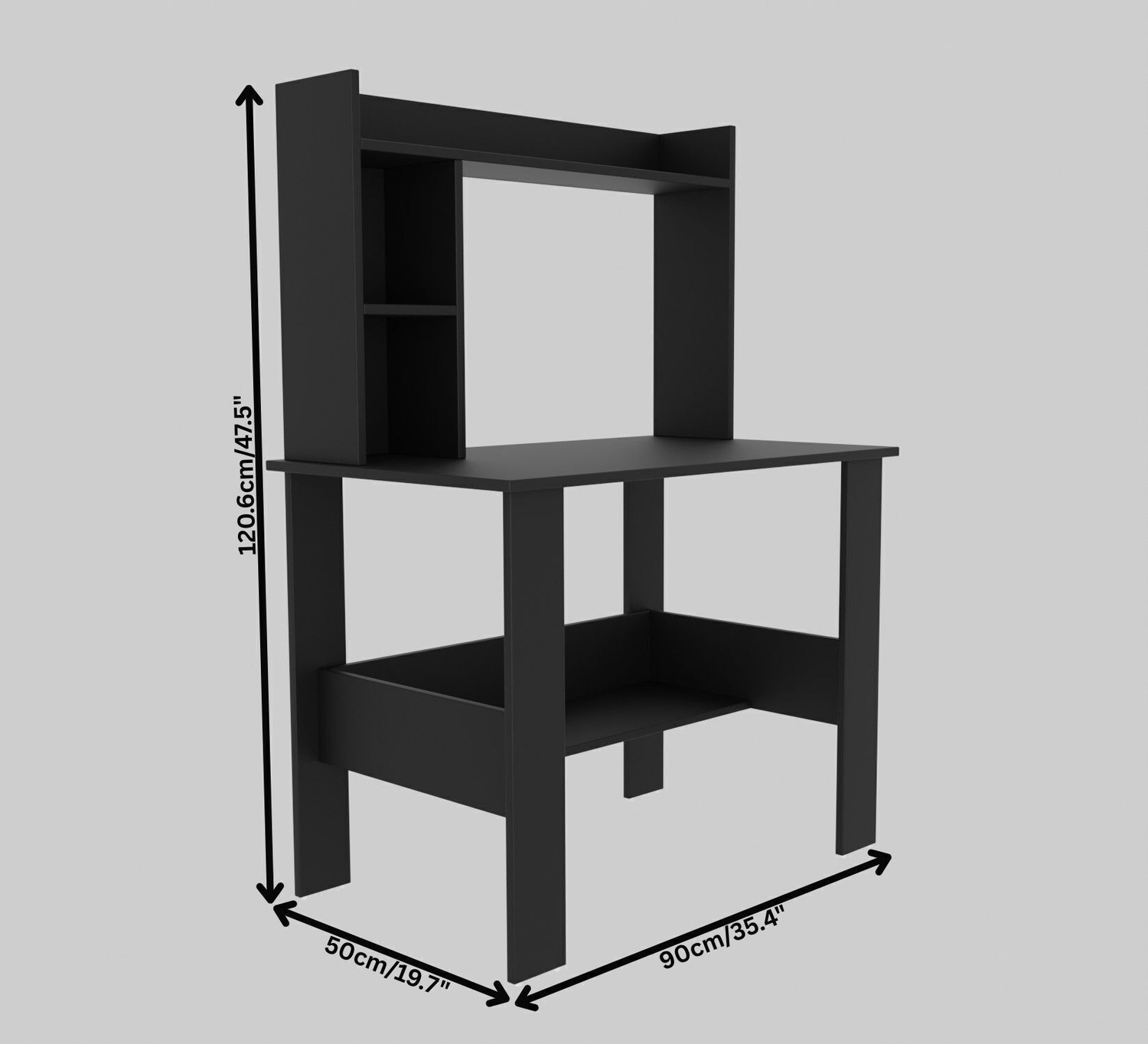 Image of Arizen Portable Work From Home Study Desk Engineered Wood Office Table Engineered Wood Multipurpose Table