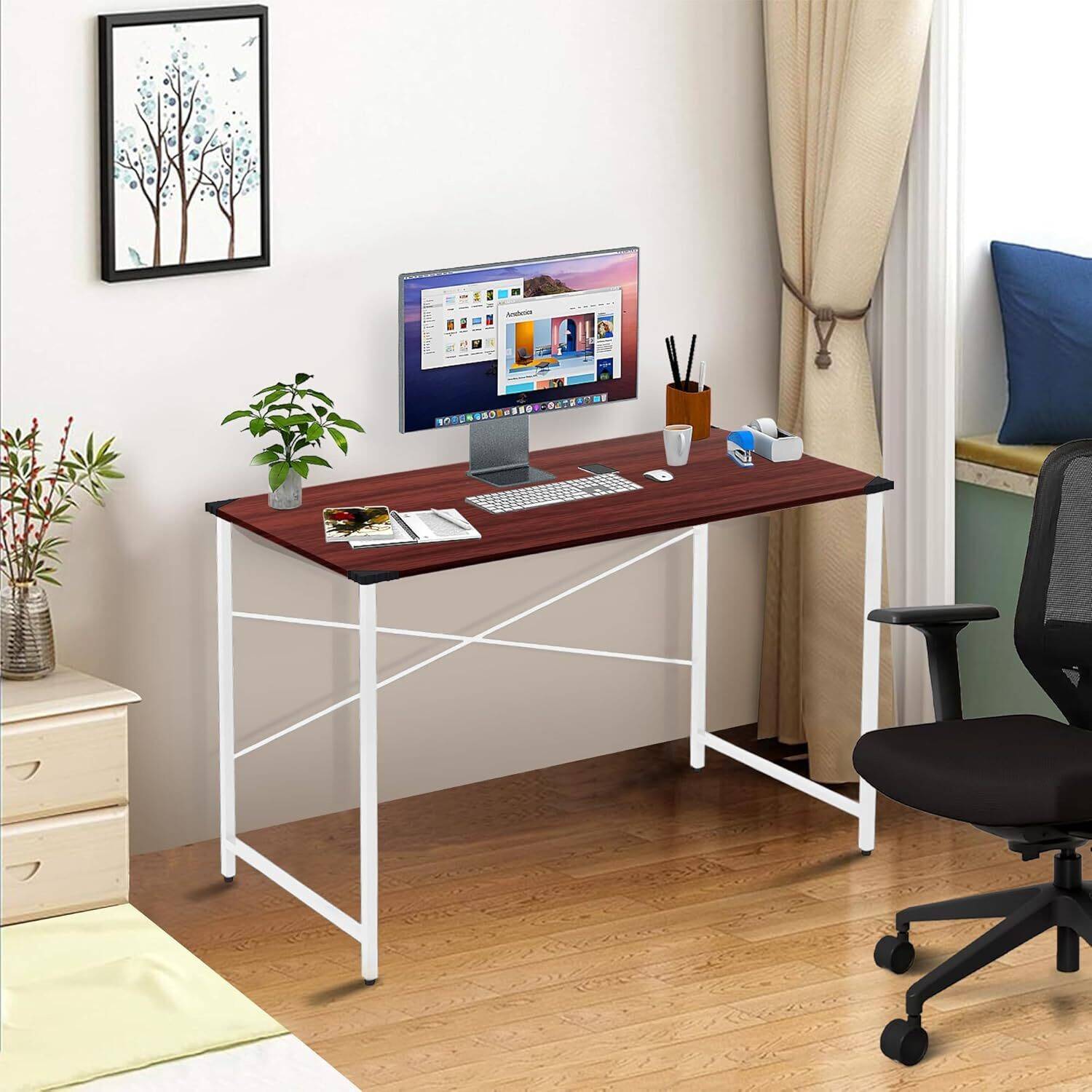 wow craft Study Table 91x60x77 cm Brown - Image 1