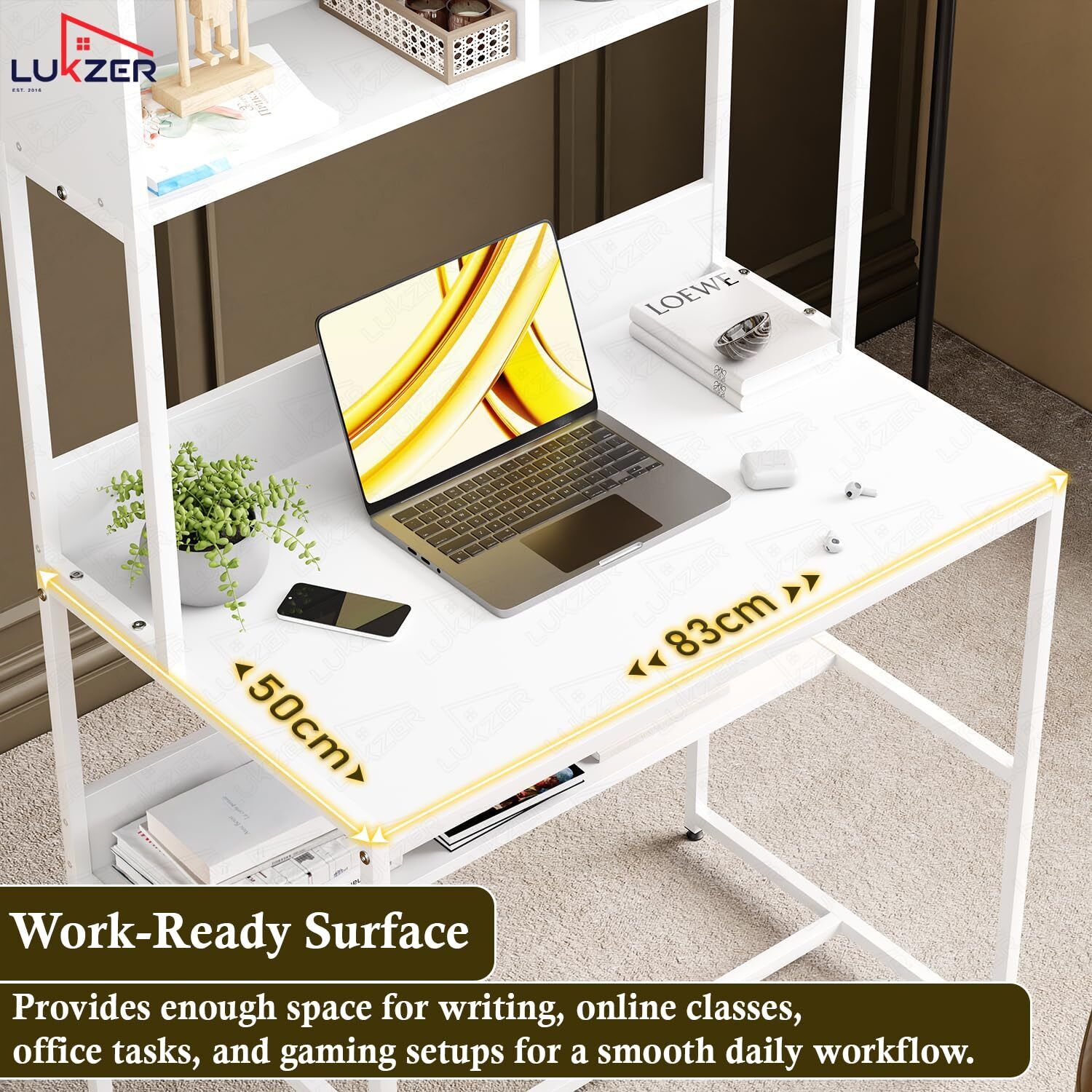 Image of LUKZER MST-010 Engineered Wood Multipurpose Table