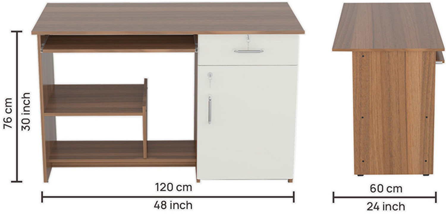 Image of neuspace Zada Engineered Wood Office Table