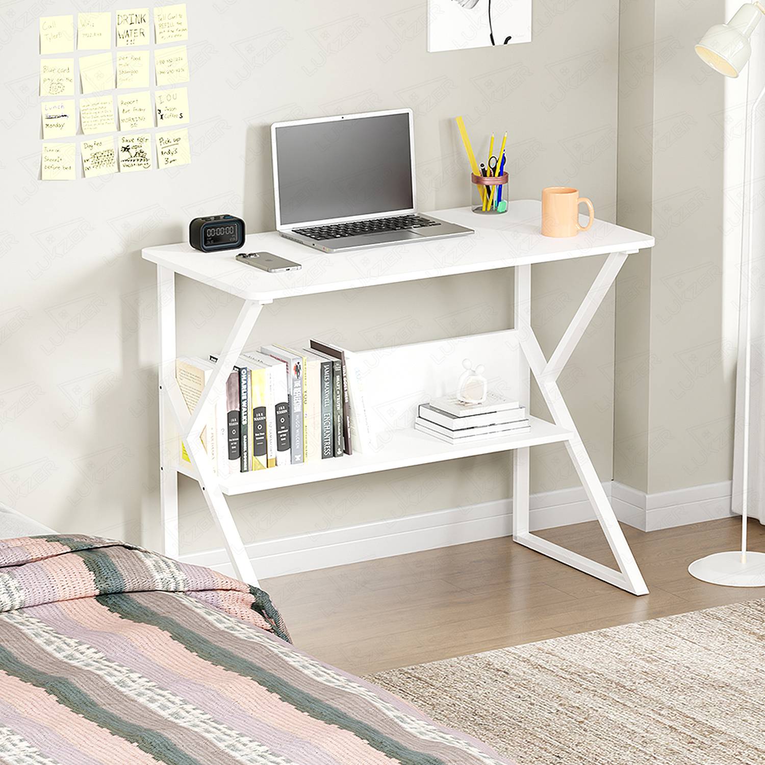 LUKZER Multipurpose Study Table with Bookshelf (MST-001) - Image 3