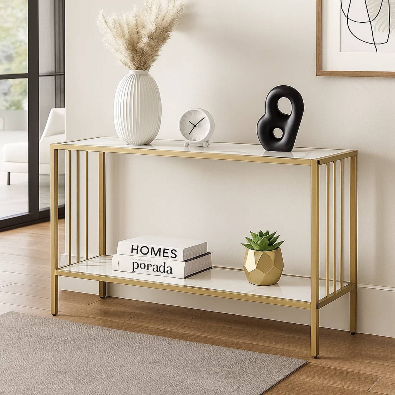 KALWARA STORE CONSOLE TABLE Metal Multipurpose Table (Free Standi