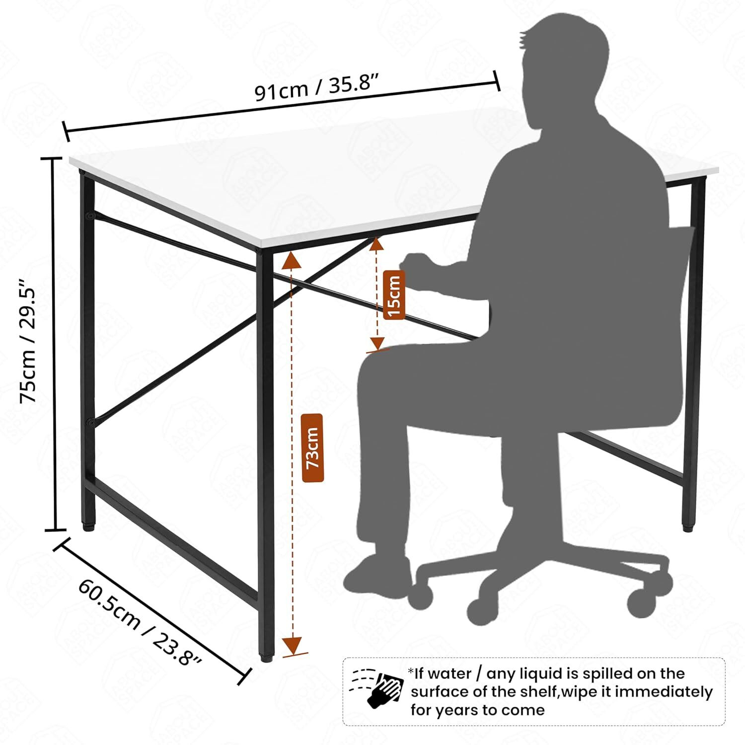 Image of SDSTANDLONE by sdstandlone Multipurpose Wood Laminated Study Table, Computer Table for Home and Office Ironing Board