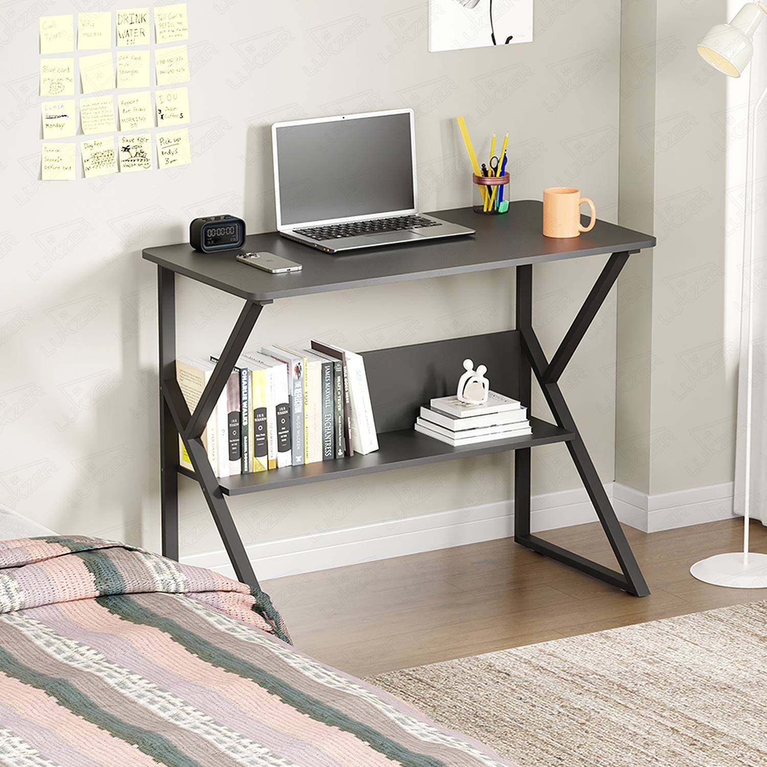LUKZER Multipurpose Study Table with Bookshelf (MST-001) - Image 3