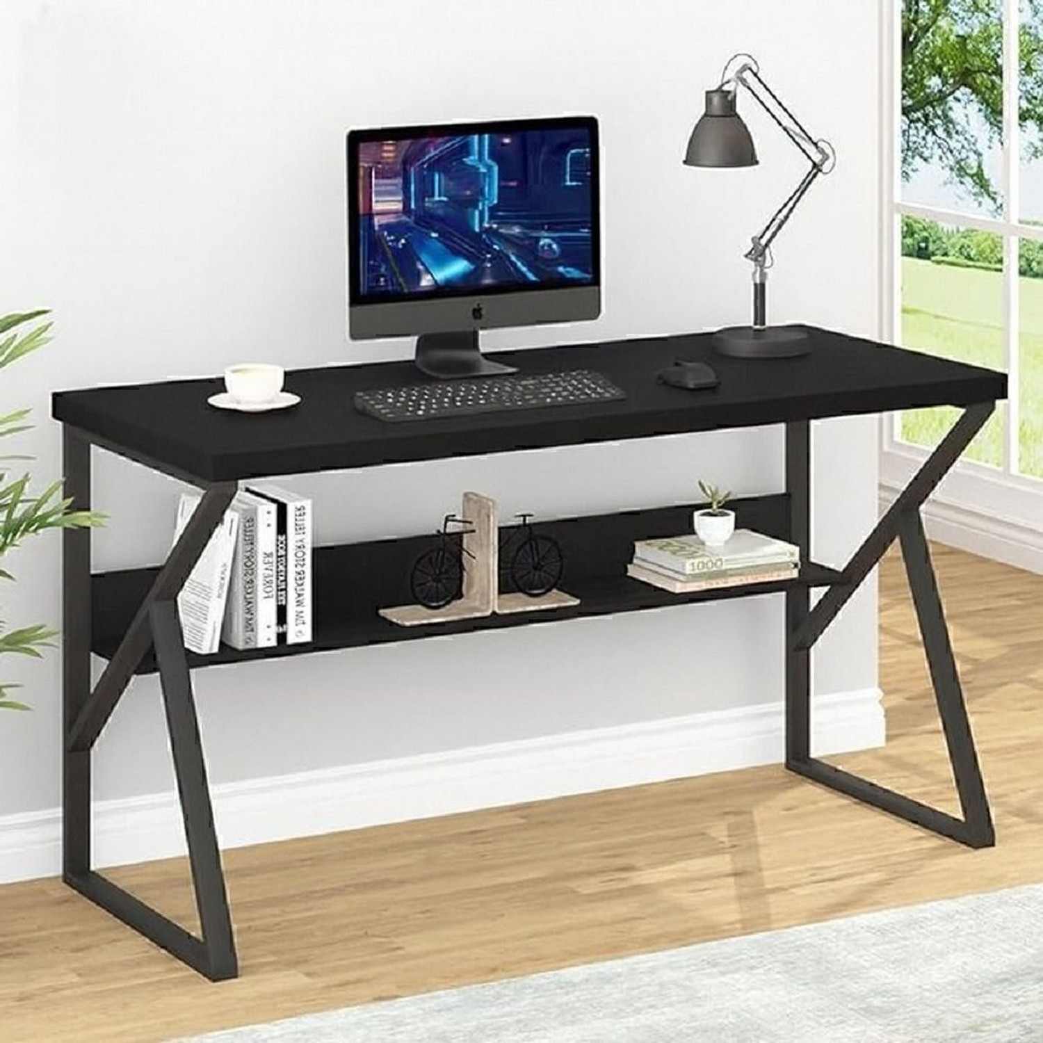 Image of House Of Akasha Study Table for Home Office Desk With Space Gaming Desk(L*100 H*75 B*60 Cms) Engineered Wood Multipurpose Table