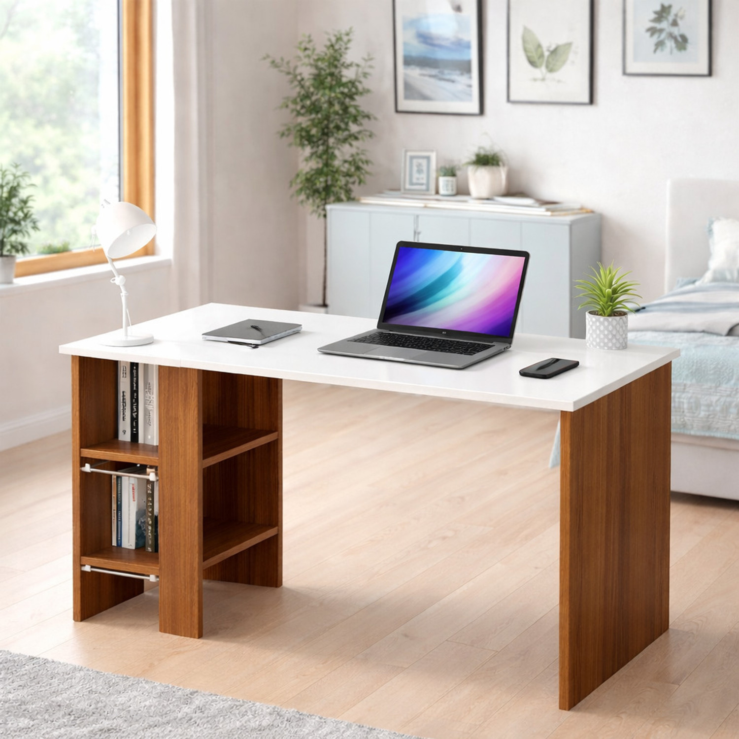 Image of HOMIBOSS Engineered Wood Multipurpose Table