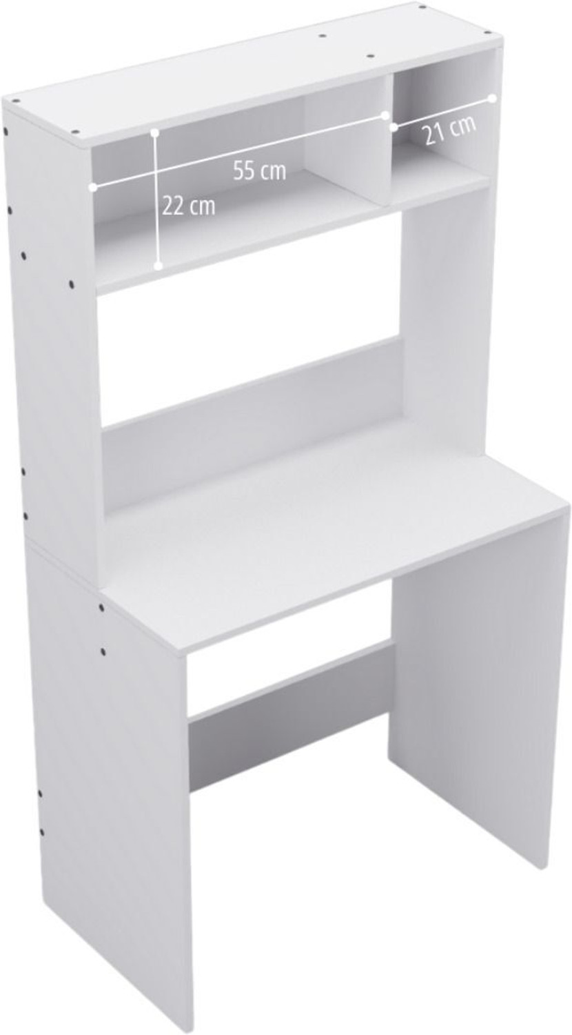 Image of neuspace Gama Study Table with Hutch - Computer Table with Book Storage Engineered Wood Multipurpose Table