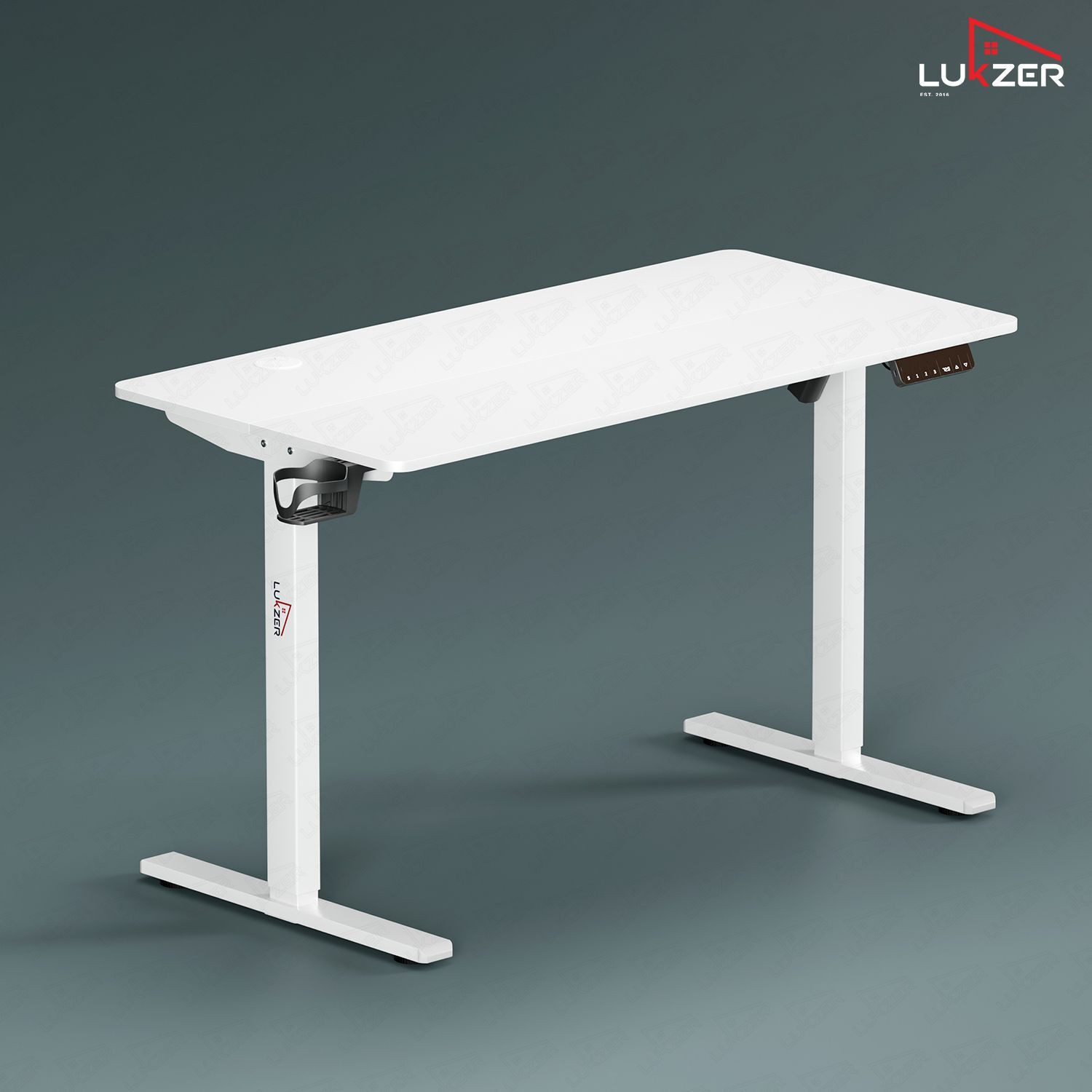 Image of LUKZER EST-003 /UC Sit-Stand Ergonomic Table 600 X 1200 X 720 | Engineered Wood Office Table