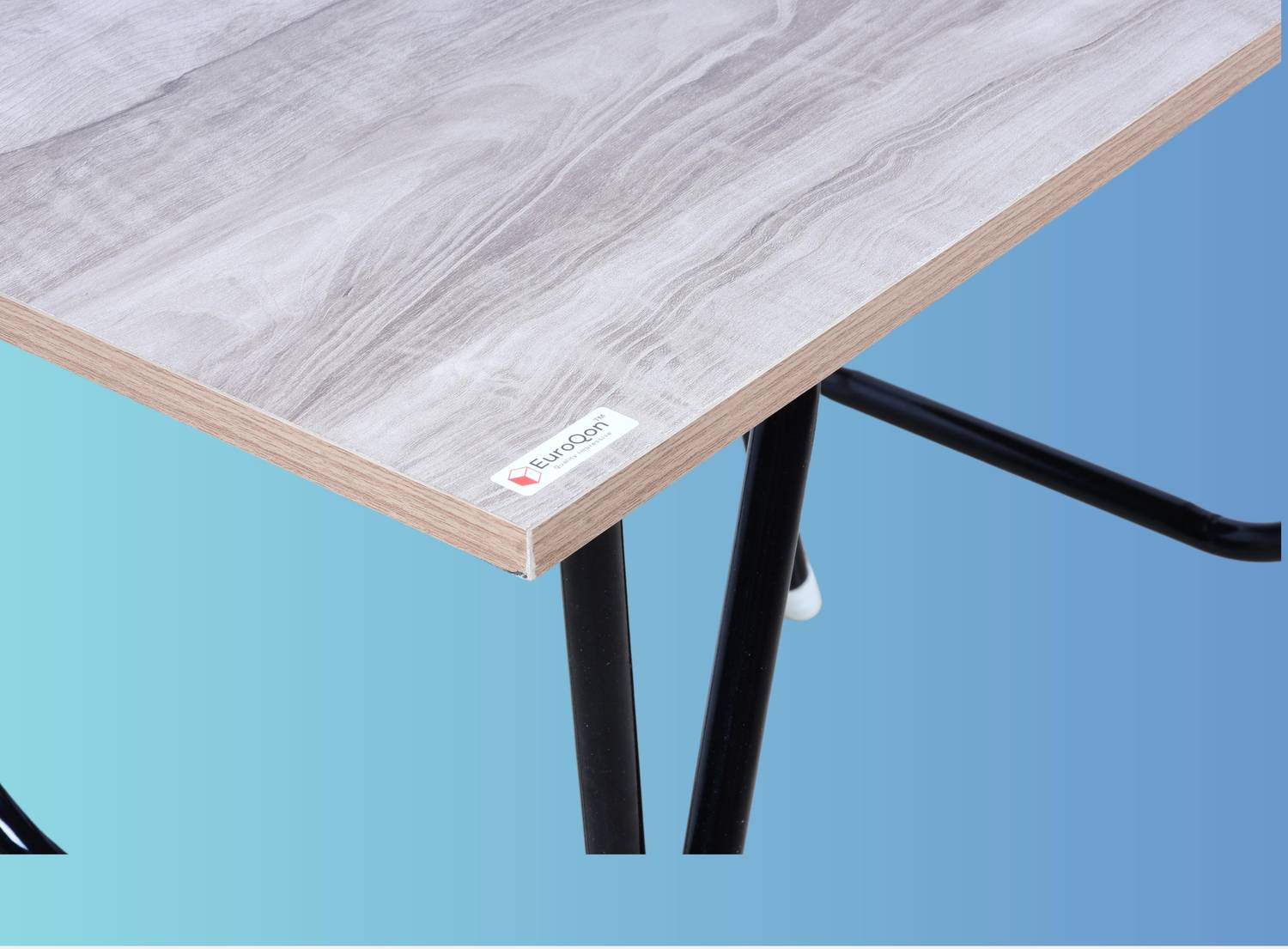 EuroQon Foldable Engineered Wood Study Table - Image 3