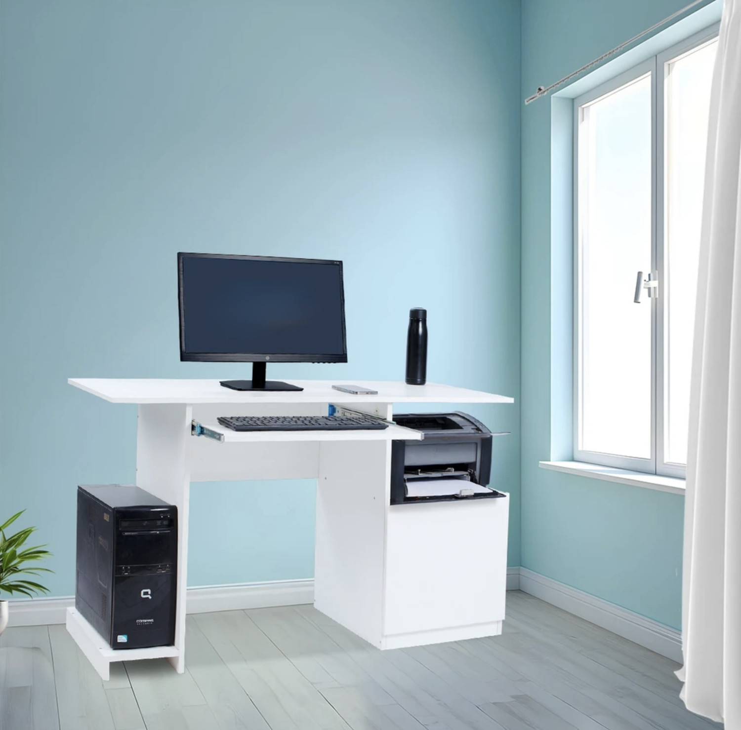Image of DST CRAFT Engineered Wood Computer Desk