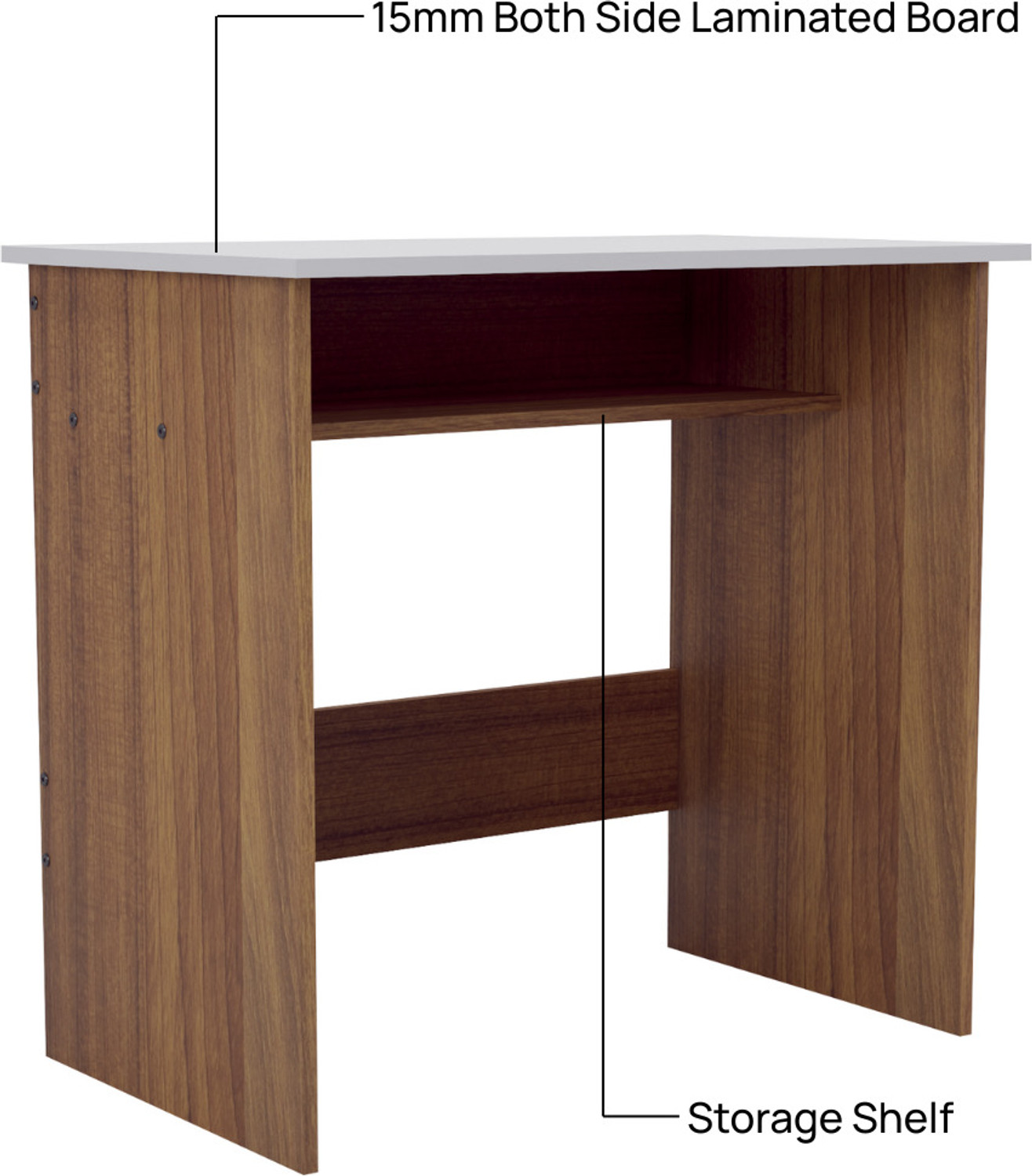 Image of neuspace Alpha Engineered Wood Study and Computer Laptop Table for Home or Office Engineered Wood Study Table