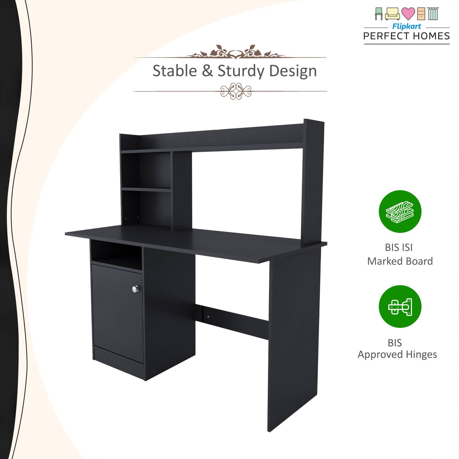 Flipkart Perfect Homes Kronos Engineered Wood Study Table - Image 2