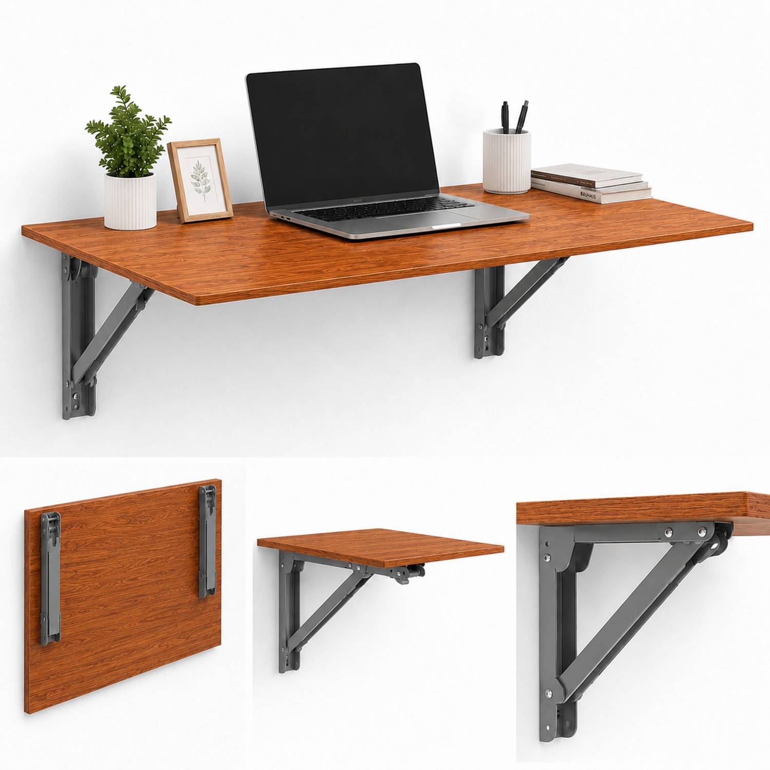 DESHCO 24x16 inch Wall Mounted Study Table - Image 2
