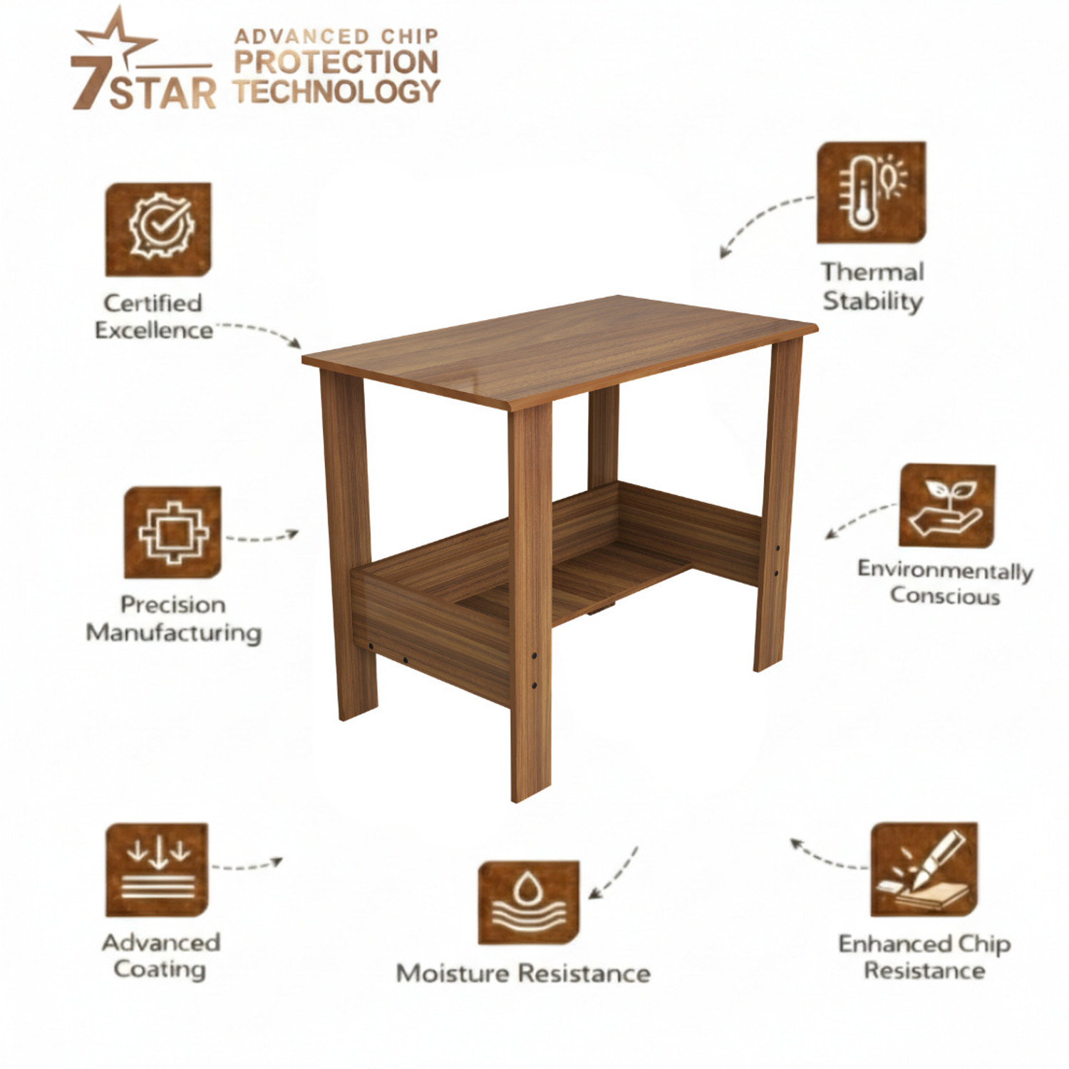 Image of neuspace Ace Engineered Wood Study Table