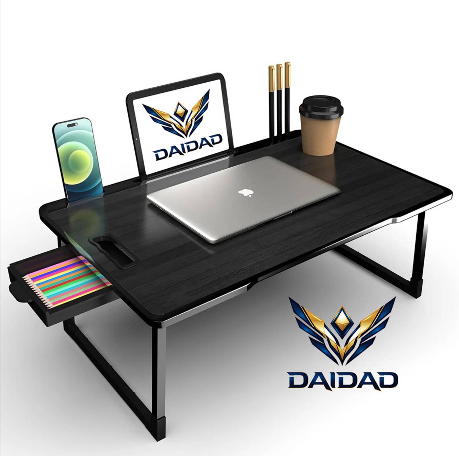 DAIDAD black@cot1 Solid Wood Study Table (Free Standing, Finish C